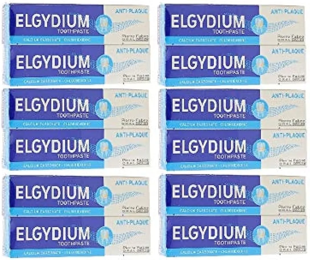 خمیر دندان ضد پلاک الجیدیوم، 75 میلی لیتر، بسته 12 عددی