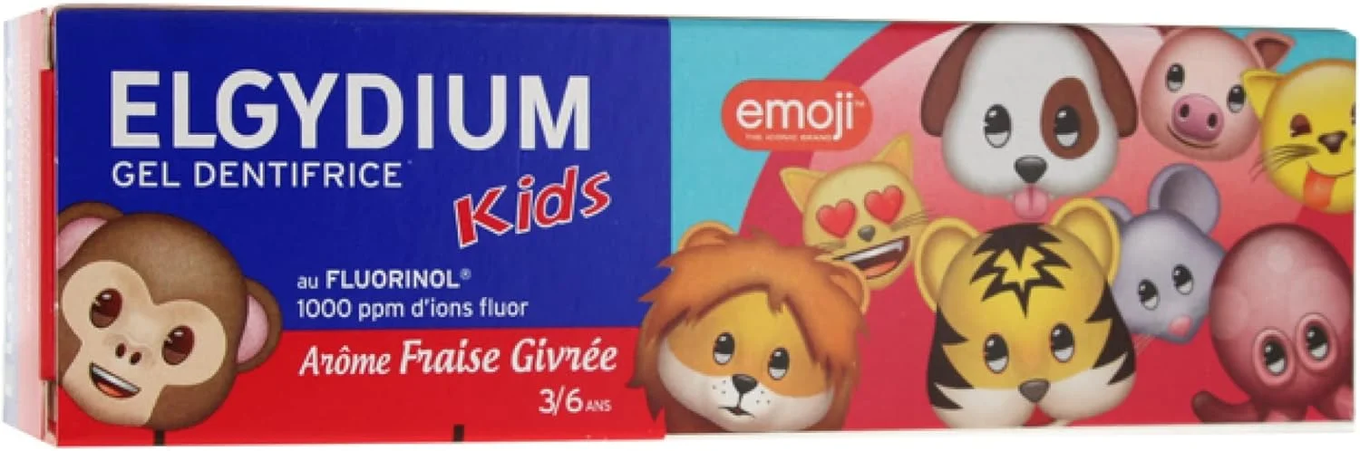 ژل خمیر دندان کودک الگیدیوم دندونوس محافظت از پوسیدگی 3/6 سال 50 میلی لیتر - توت فرنگی تازه