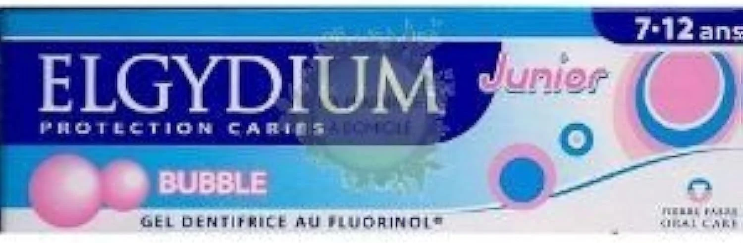 خمیر دندان کودک الگیدیوم با طعم آدامس بادکنکی حاوی فلورینول مناسب برای کودکان 7 تا 12 سال 50 میلی لیتر