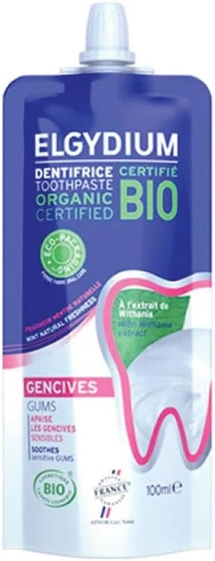 خمیر دندان لثه های حساس Elgydium Bio حجم 100 میلی لیتر