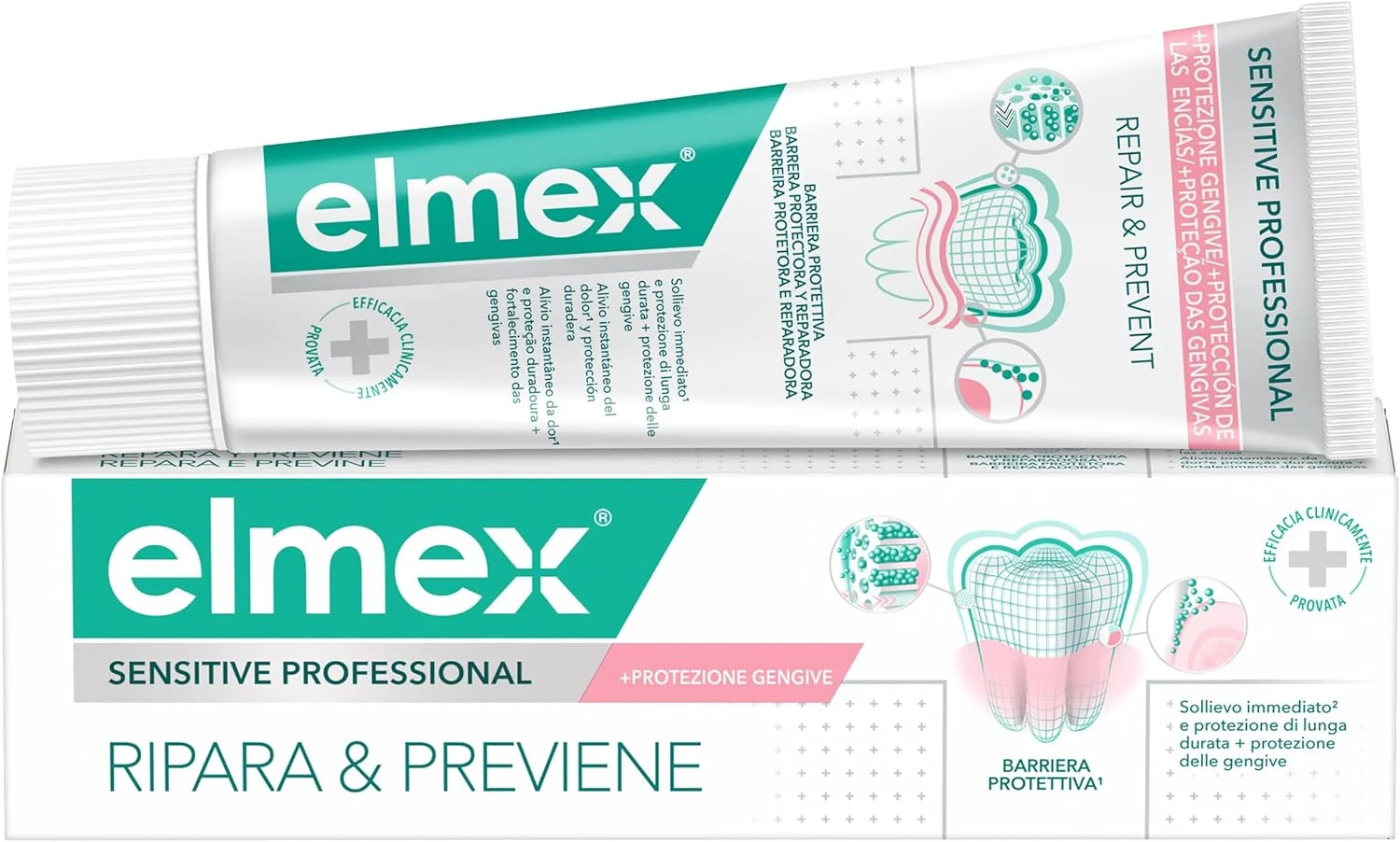 خمیر دندان حرفه ای سنسیتو المکس ترمیم و محافظت کننده ۷۵ میلی لیتر | خمیر دندان برای دندان های حساس | مهر و موم و ترمیم لوله های دندانی | تسکین فوری | جلوگیری از بازگشت حساسیت دندان