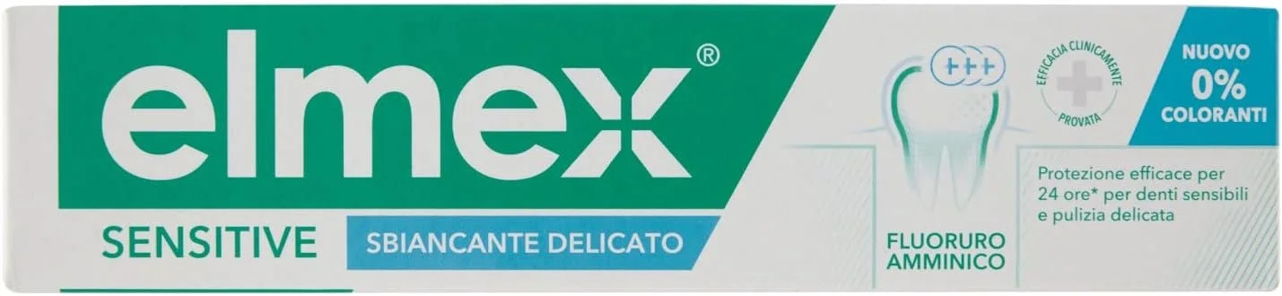 خمیر دندان سفید کننده دندان های حساس ELMEX، ۷۵ میلی لیتر، بسته ۱ عددی