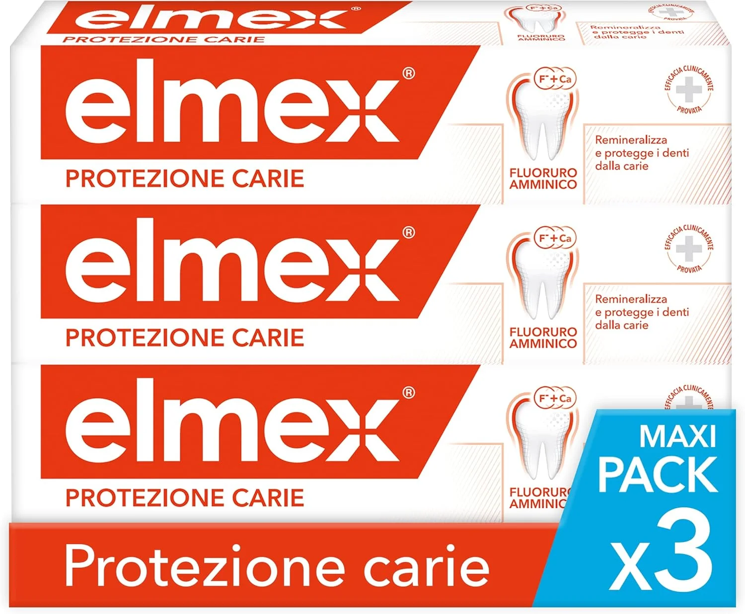 المیكس، بسته 3 عددی خمیر دندان 75 میلی لیتری، ترمیم کننده و محافظت کننده دندان ها در برابر پوسیدگی، حاوی آمین فلوراید، تقویت کننده مینای دندان و استحکام بخش دندان ها