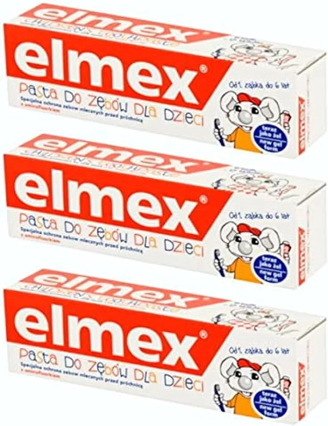 خمیر دندان کودک Elmex، بسته 3 عددی (3 x 50 میلی لیتر)