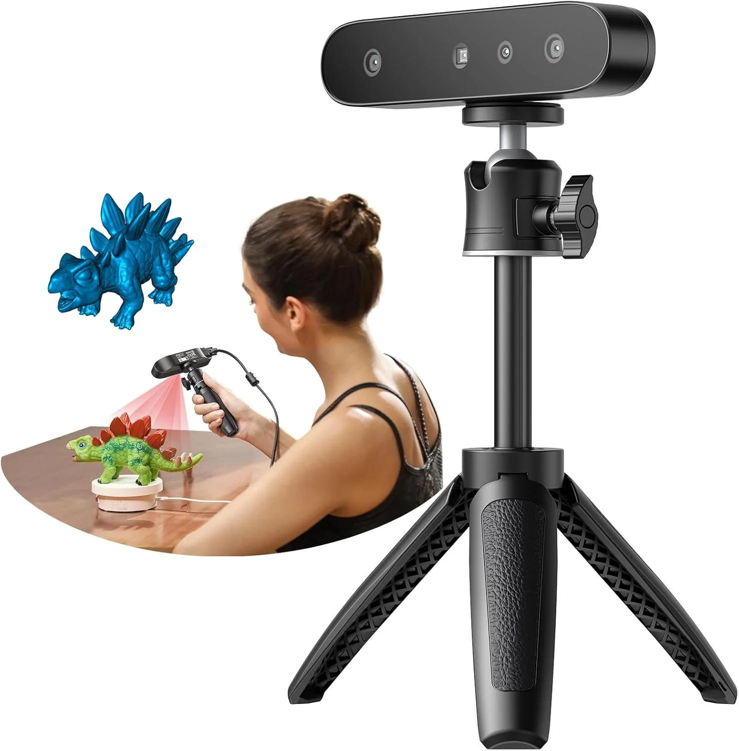 اسکنر سه بعدی Creality CR-Ferret SE، دقت 0.1 میلی متر، ضد لرزش و سرعت اسکن 30 فریم در ثانیه، اسکنر سه بعدی رومیزی تمام رنگی ارتقا یافته برای اشیاء فلزی مشکی غیر بازتابنده اسکنر سه بعدی Creality CR-Ferret SE، دقت 0.1 میلی متر، ضد لرزش و سرعت اسکن 30 فریم در ثانیه، اسکنر سه بعدی رومیزی تمام رنگی ارتقا یافته برای اشیاء فلزی مشکی غیر بازتابنده