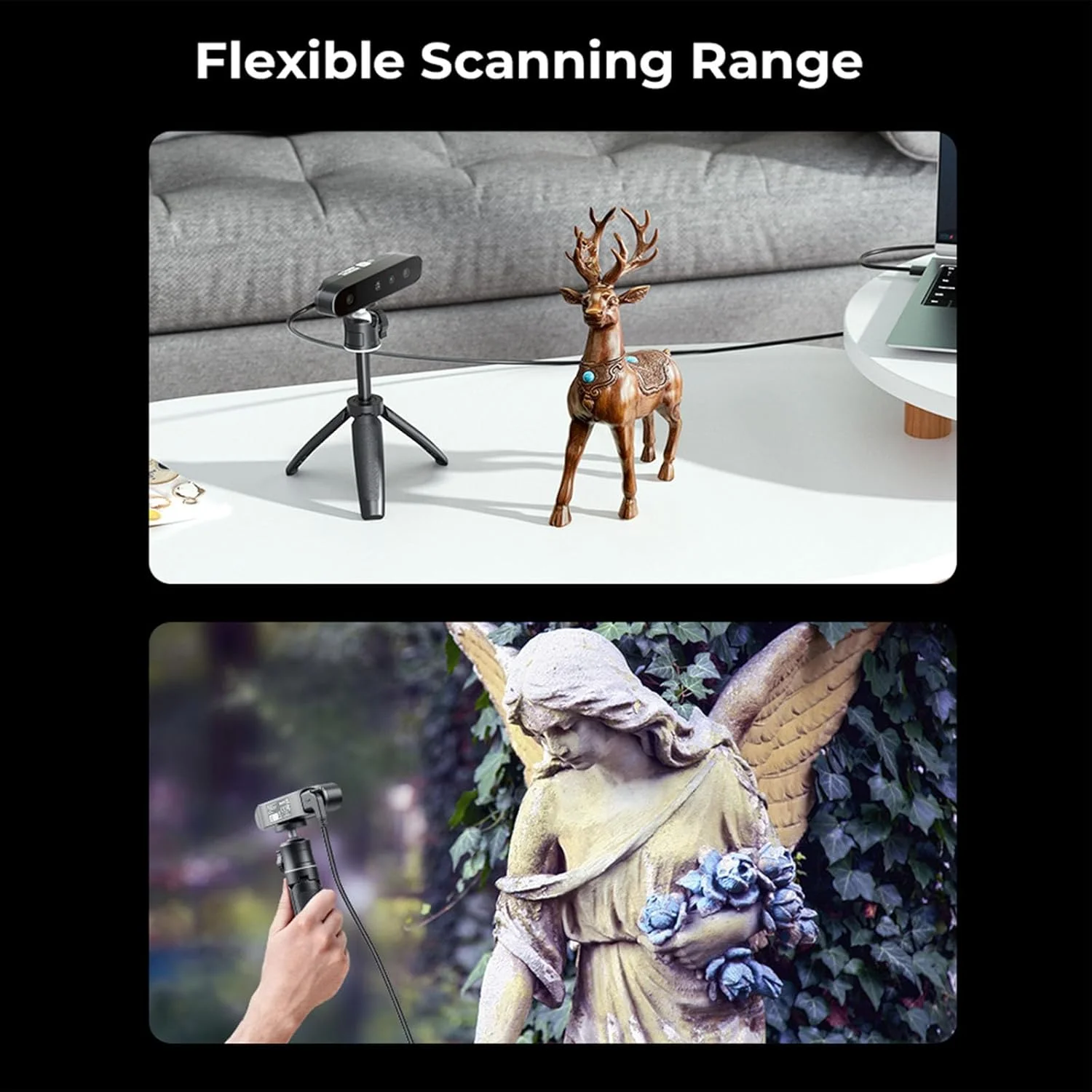 اسکنر سه بعدی Creality CR-Ferret SE، دقت 0.1 میلی متر، ضد لرزش و سرعت اسکن 30 فریم در ثانیه، اسکنر سه بعدی رومیزی تمام رنگی ارتقا یافته برای اشیاء فلزی مشکی غیر بازتابنده اسکنر سه بعدی Creality CR-Ferret SE، دقت 0.1 میلی متر، ضد لرزش و سرعت اسکن 30 فریم در ثانیه، اسکنر سه بعدی رومیزی تمام رنگی ارتقا یافته برای اشیاء فلزی مشکی غیر بازتابنده