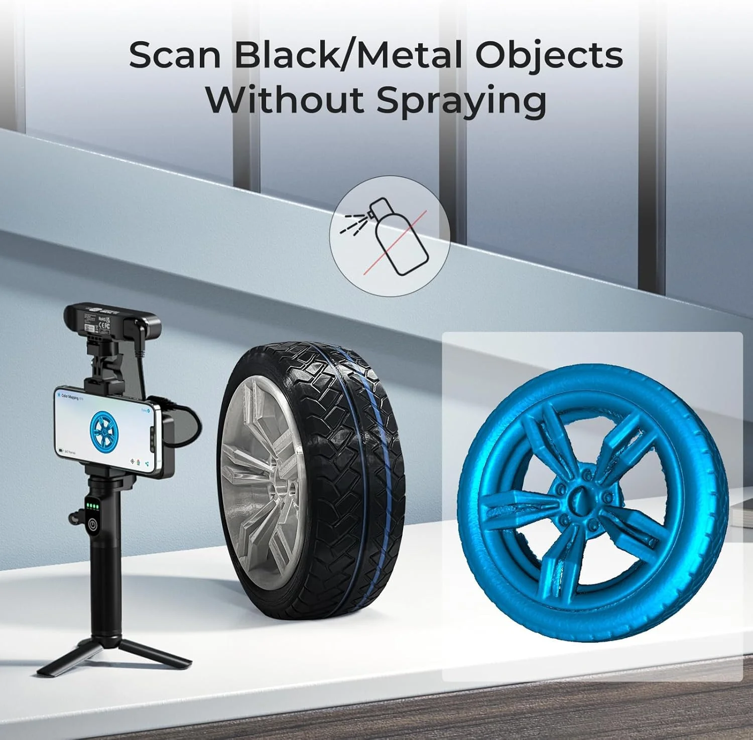 اسکنر سه بعدی Creality CR-Scan Ferret Pro، دقت 0.1 میلیمتر، ضد لرزش و اسکن بیسیم 60FPS با WiFi6، اسکنر دستی تمام رنگی سازگار با Mac/iOS/Win/Android اسکنر سه بعدی Creality CR-Scan Ferret Pro، دقت 0.1 میلیمتر، ضد لرزش و اسکن بیسیم 60FPS با WiFi6، اسکنر دستی تمام رنگی سازگار با Mac/iOS/Win/Android