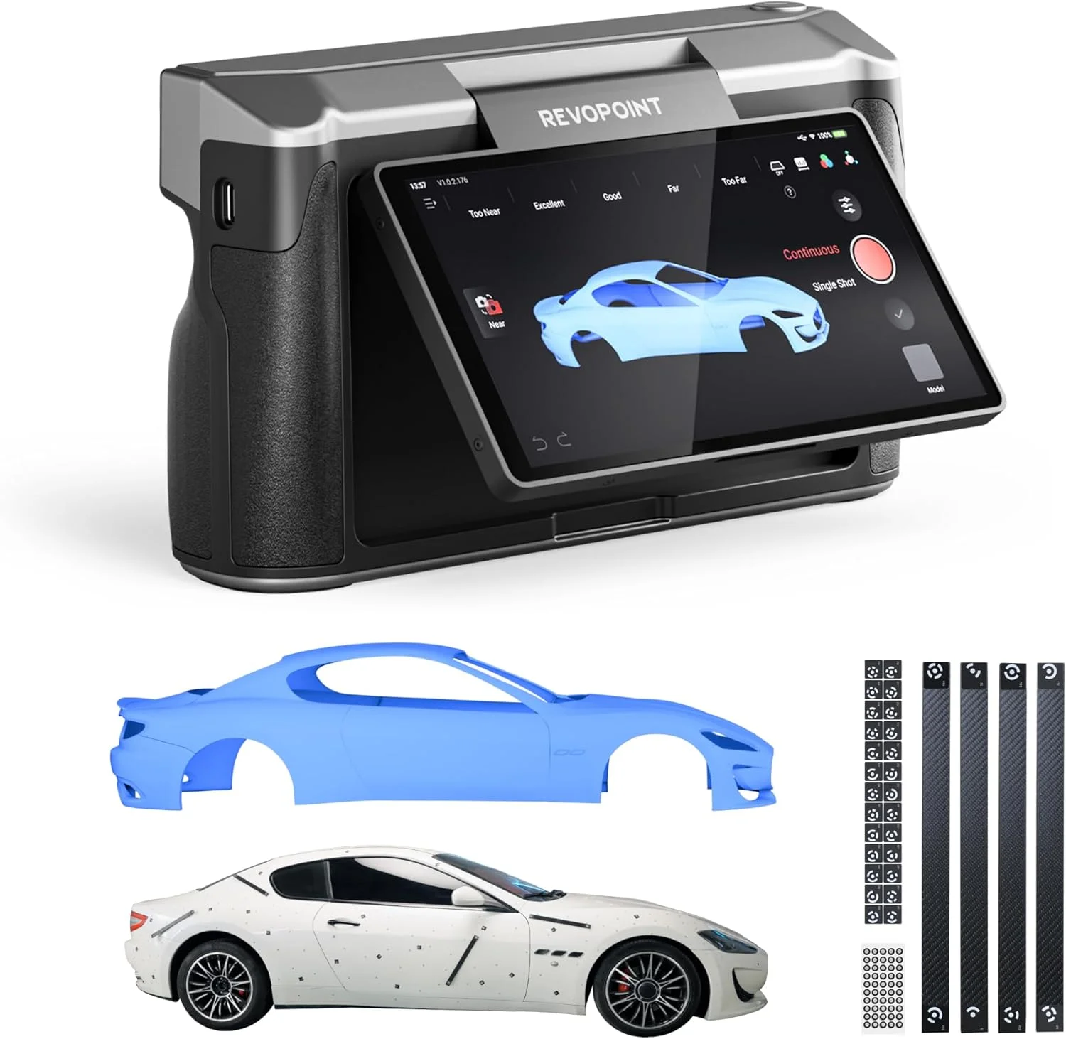 اسکنر سه بعدی Revopoint MIRACO Plus برای پرینت سه بعدی دستی، اسکنر پرینتر سه بعدی با فتوگرامتری، دقت تا 0.03 میلی متر، اسکن تمام رنگی برای اشیاء کوچک تا بزرگ، تست اسکنر سه بعدی Revopoint MIRACO Plus برای پرینت سه بعدی دستی، اسکنر پرینتر سه بعدی با فتوگرامتری، دقت تا 0.03 میلی متر، اسکن تمام رنگی برای اشیاء کوچک تا بزرگ، تست