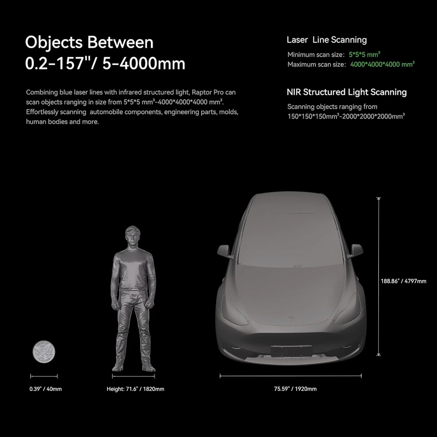 اسکنر سه بعدی Creality Raptor Pro، اسکنر سه بعدی با دقت بالا 0.02 میلی متر، مناسب برای چاپ سه بعدی با لیزر آبی/IR، پشتیبانی بی سیم، ایده آل برای مهندسی معکوس، خودرو، اسکن بدنه و آثار باستانی اسکنر سه بعدی Creality Raptor Pro، اسکنر سه بعدی با دقت بالا 0.02 میلی متر، مناسب برای چاپ سه بعدی با لیزر آبی/IR، پشتیبانی بی سیم، ایده آل برای مهندسی معکوس، خودرو، اسکن بدنه و آثار باستانی