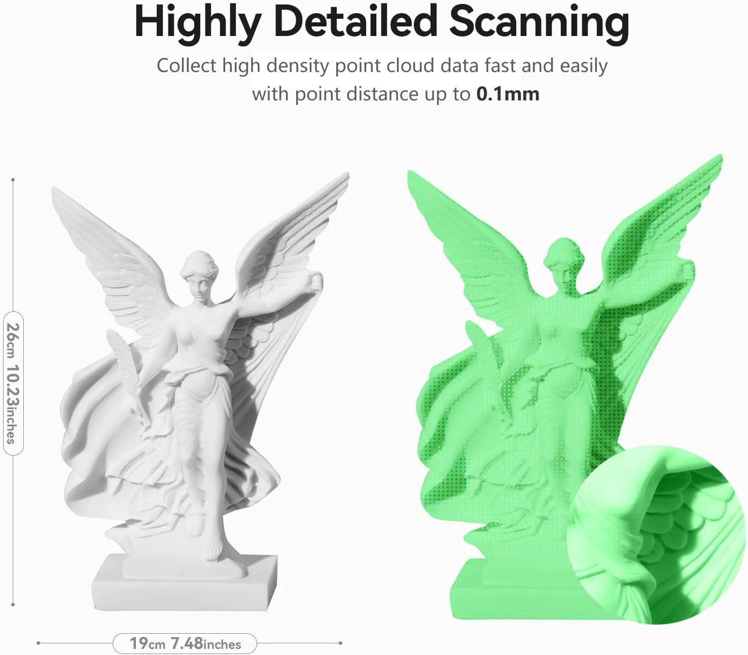 اسکنر سه بعدی دستی بی سیم Creality Ferret Pro با دوربین رنگی RGB، دقت 0.1 میلی متر، سرعت اسکن تا 30 فریم در ثانیه، پشتیبانی از اسکن اشیا 15-200 سانتی متر برای آیفون، اندروید و مک اسکنر سه بعدی دستی بی سیم Creality Ferret Pro با دوربین رنگی RGB، دقت 0.1 میلی متر، سرعت اسکن تا 30 فریم در ثانیه، پشتیبانی از اسکن اشیا 15-200 سانتی متر برای آیفون، اندروید و مک