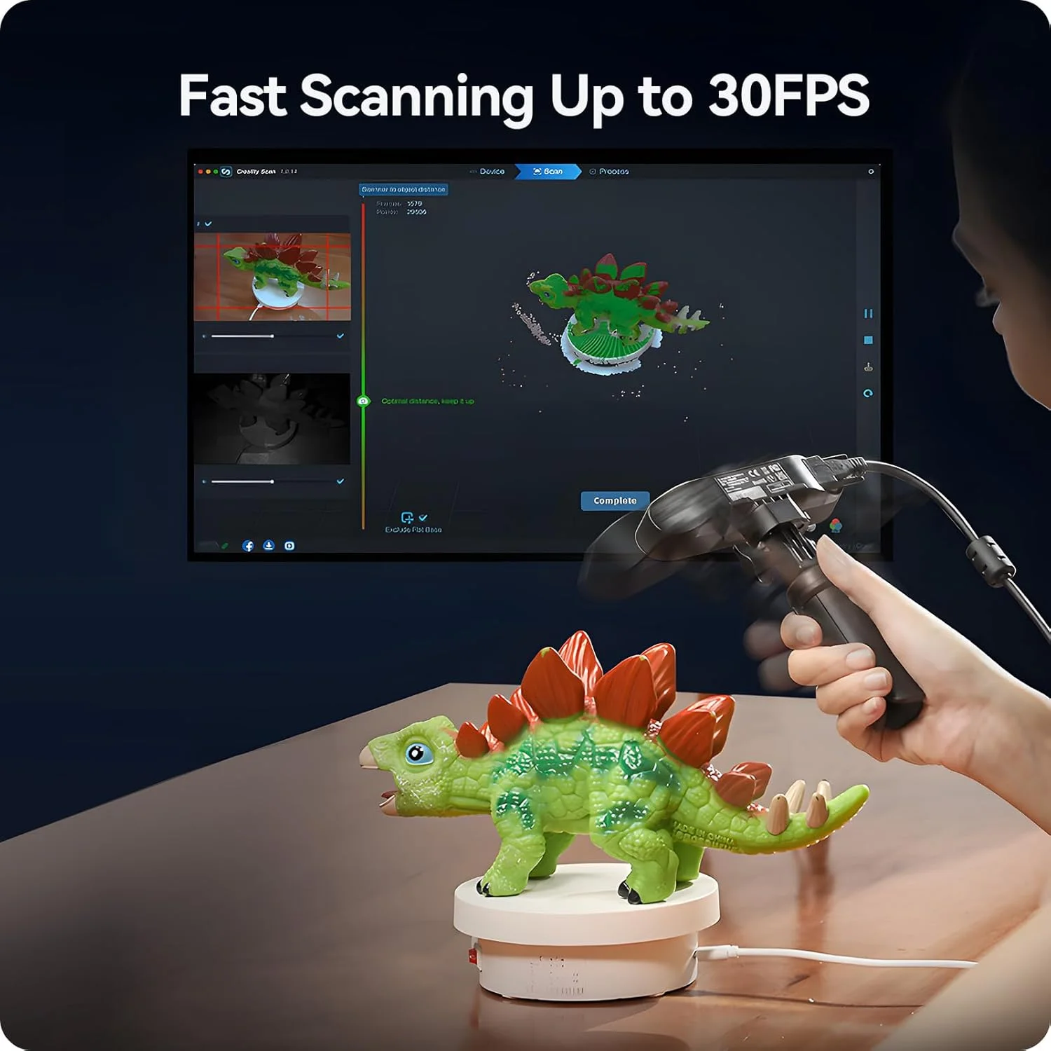 اسکنر سه بعدی دستی بی سیم Creality Ferret Pro با دوربین رنگی RGB، دقت 0.1 میلی متر، سرعت اسکن تا 30 فریم در ثانیه، پشتیبانی از اسکن اشیا 15-200 سانتی متر برای آیفون، اندروید و مک اسکنر سه بعدی دستی بی سیم Creality Ferret Pro با دوربین رنگی RGB، دقت 0.1 میلی متر، سرعت اسکن تا 30 فریم در ثانیه، پشتیبانی از اسکن اشیا 15-200 سانتی متر برای آیفون، اندروید و مک