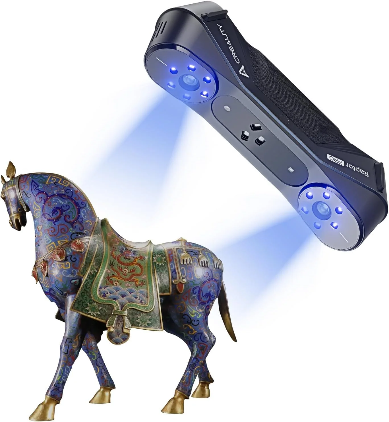 اسکنر سه بعدی Creality CR-Scan Raptor Pro برای چاپ سه بعدی، 22+7 خط لیزر آبی، اسکن با فریم بالا 30-60 فریم در ثانیه، اسکن تمام رنگی 24 بیتی، اسکن اشیاء از 5 میلی متر تا 4000 میلی متر برای ویندوز/مک اسکنر سه بعدی Creality CR-Scan Raptor Pro برای چاپ سه بعدی، 22+7 خط لیزر آبی، اسکن با فریم بالا 30-60 فریم در ثانیه، اسکن تمام رنگی 24 بیتی، اسکن اشیاء از 5 میلی متر تا 4000 میلی متر برای ویندوز/مک