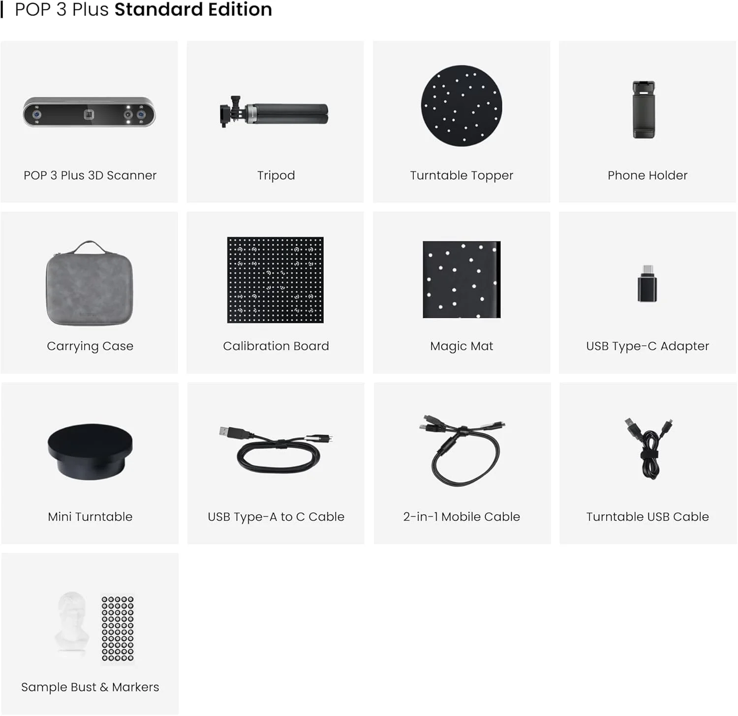 اسکنر سه بعدی Revopoint POP3 Plus برای پرینت سه بعدی، اسکنر سه بعدی دستی با دقت 0.04 میلی متر، اسکن تمام رنگی برای اشیاء متوسط، پشتیبانی از اندروید/iOS/ویندوز/MacOS، استاندارد اسکنر سه بعدی Revopoint POP3 Plus برای پرینت سه بعدی، اسکنر سه بعدی دستی با دقت 0.04 میلی متر، اسکن تمام رنگی برای اشیاء متوسط، پشتیبانی از اندروید/iOS/ویندوز/MacOS، استاندارد