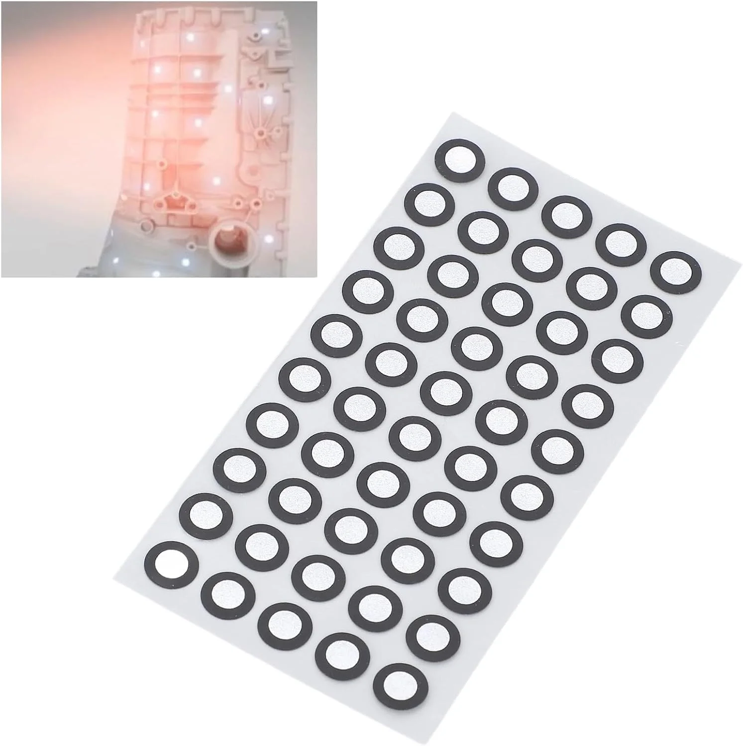 20 برگه استیکر نشانگر اسکنر سه بعدی، نقاط مرجع داخلی 6 خارجی 10 برای ردیابی اسکن دستی