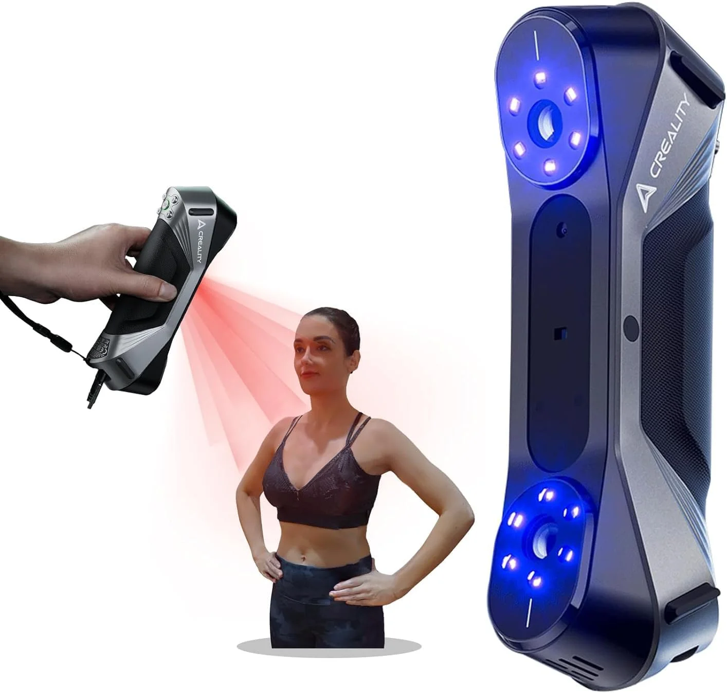 اسکنر سه بعدی Creality CR-Scan Raptor، اسکنر قابل حمل با دقت 0.03 میلی متر، نور آبی صنعتی، ردیابی ضد لرزش تا 60 فریم بر ثانیه، سرعت اسکن PA اسکنر سه بعدی Creality CR-Scan Raptor، اسکنر قابل حمل با دقت 0.03 میلی متر، نور آبی صنعتی، ردیابی ضد لرزش تا 60 فریم بر ثانیه، سرعت اسکن PA