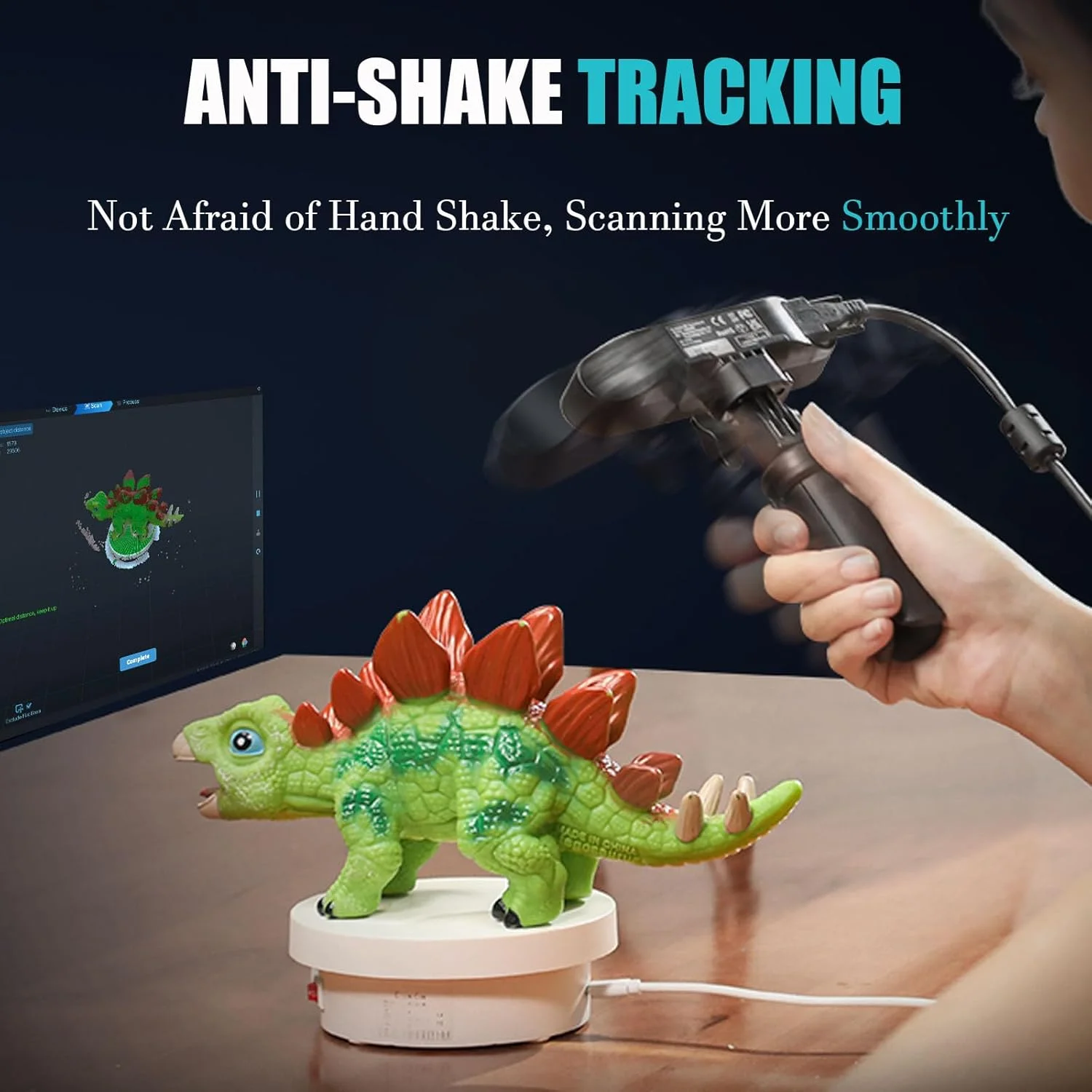 اسکنر سه بعدی Creality مدل CR-Scan Ferret Pro - برای چاپ سه بعدی - اسکنر بی سیم دستی با ردیابی ضد لرزش اسکن بی سیم، اسکن 24 بیتی تمام رنگی، دقت 0.1 میلی متر برای iOS/Android PC Win 10/11