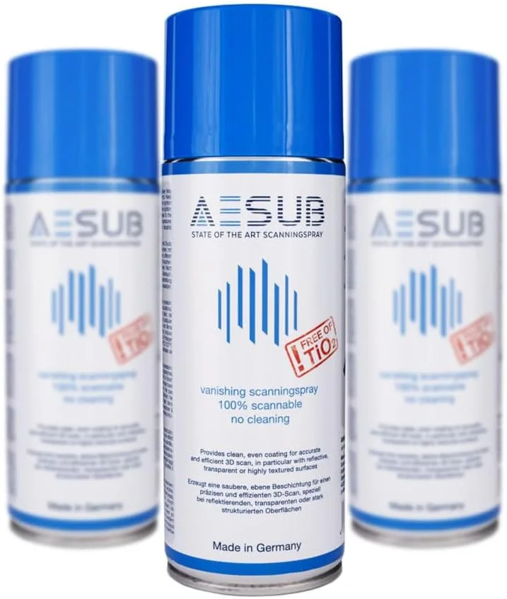 اسپری اسکن سه بعدی 3DTOOLS برای اسکنرهای سه بعدی Revopoint، برای سطوح بازتابنده، شفاف یا با بافت زیاد اسپری اسکن سه بعدی 3DTOOLS برای اسکنرهای سه بعدی Revopoint، برای سطوح بازتابنده، شفاف یا با بافت زیاد