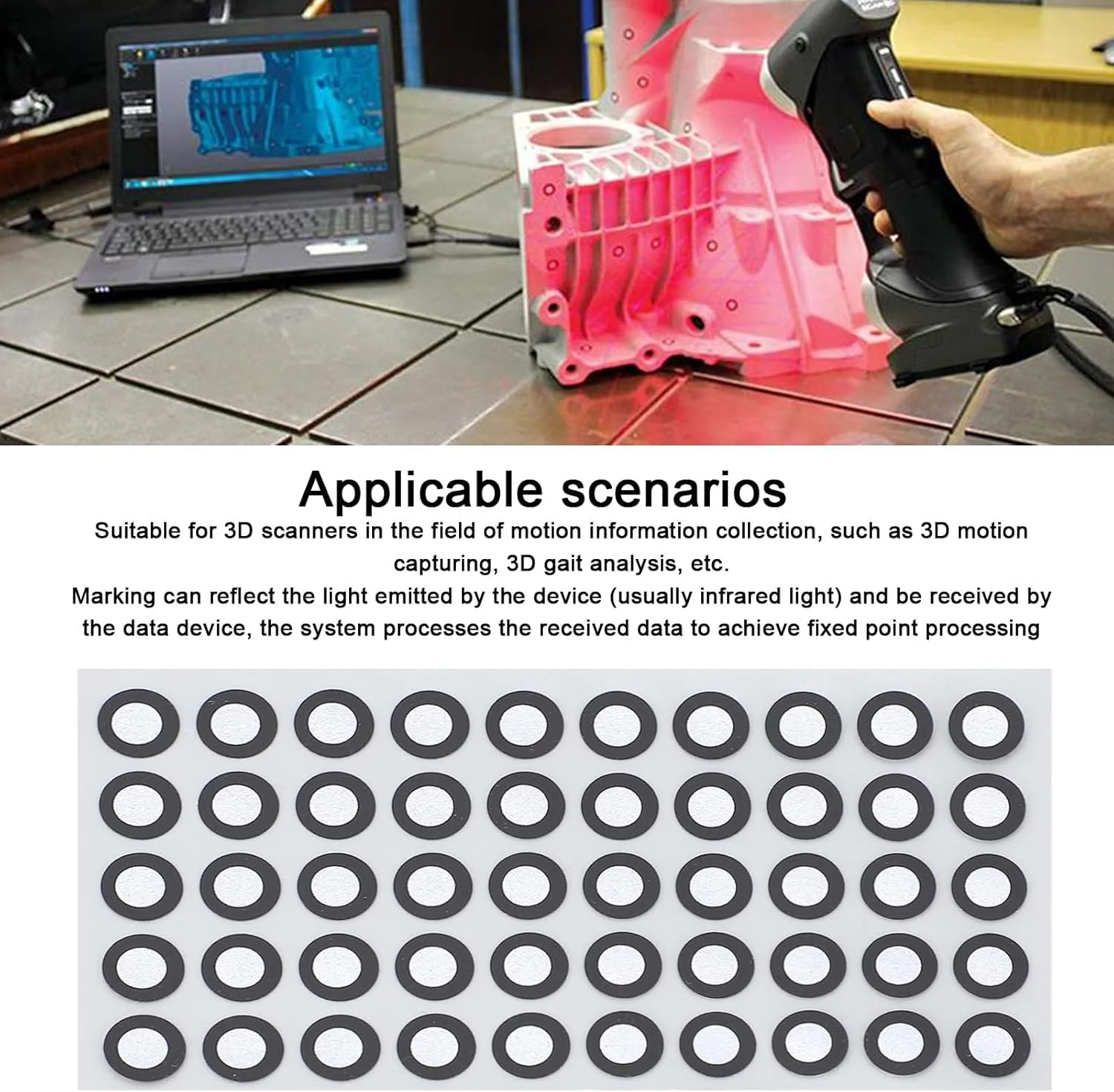 نشانگرهای اسکن سه بعدی 6.0 میلی متری برای اسکنر سه بعدی، 1000 عدد نقطه مرجع اسکن سه بعدی، نقاط ردیابی برای اسکن سه بعدی، نقاط اسکنر سه بعدی بازتابنده بالا، نشانگر بازتاب پراکنده نشانگرهای اسکن سه بعدی 6.0 میلی متری برای اسکنر سه بعدی، 1000 عدد نقطه مرجع اسکن سه بعدی، نقاط ردیابی برای اسکن سه بعدی، نقاط اسکنر سه بعدی بازتابنده بالا، نشانگر بازتاب پراکنده