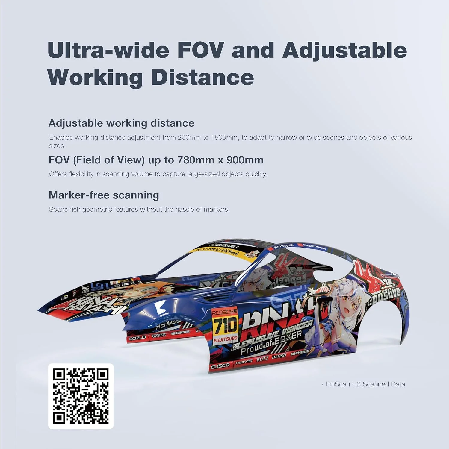 اسکنر سه بعدی رنگی دستی EinScan H با منبع نور ترکیبی LED و مادون قرمز به همراه نرم افزار CAD نسخه Solid Edge Shining3D اسکنر سه بعدی رنگی دستی EinScan H با منبع نور ترکیبی LED و مادون قرمز به همراه نرم افزار CAD نسخه Solid Edge Shining3D