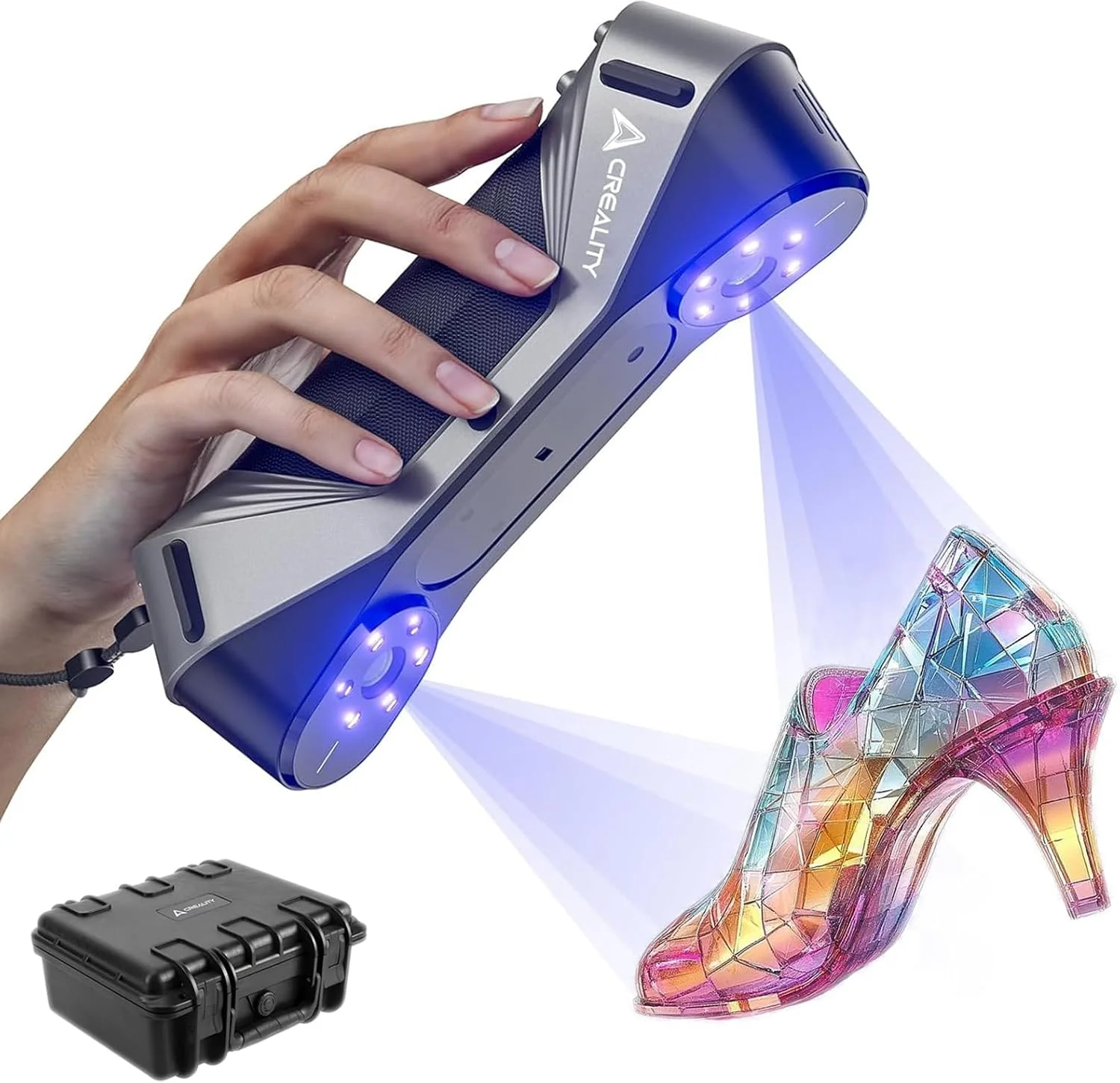 اسکنر سه بعدی Creality CR-Scan Raptor، دقت 0.02 میلی متر، 60 فریم در ثانیه، نور آبی چند خطی و NIR، اسکنر دستی درجه مصرف کننده، اسکن تمام رنگی 24 بیتی سریع برای ویندوز و macOS اسکنر سه بعدی Creality CR-Scan Raptor، دقت 0.02 میلی متر، 60 فریم در ثانیه، نور آبی چند خطی و NIR، اسکنر دستی درجه مصرف کننده، اسکن تمام رنگی 24 بیتی سریع برای ویندوز و macOS