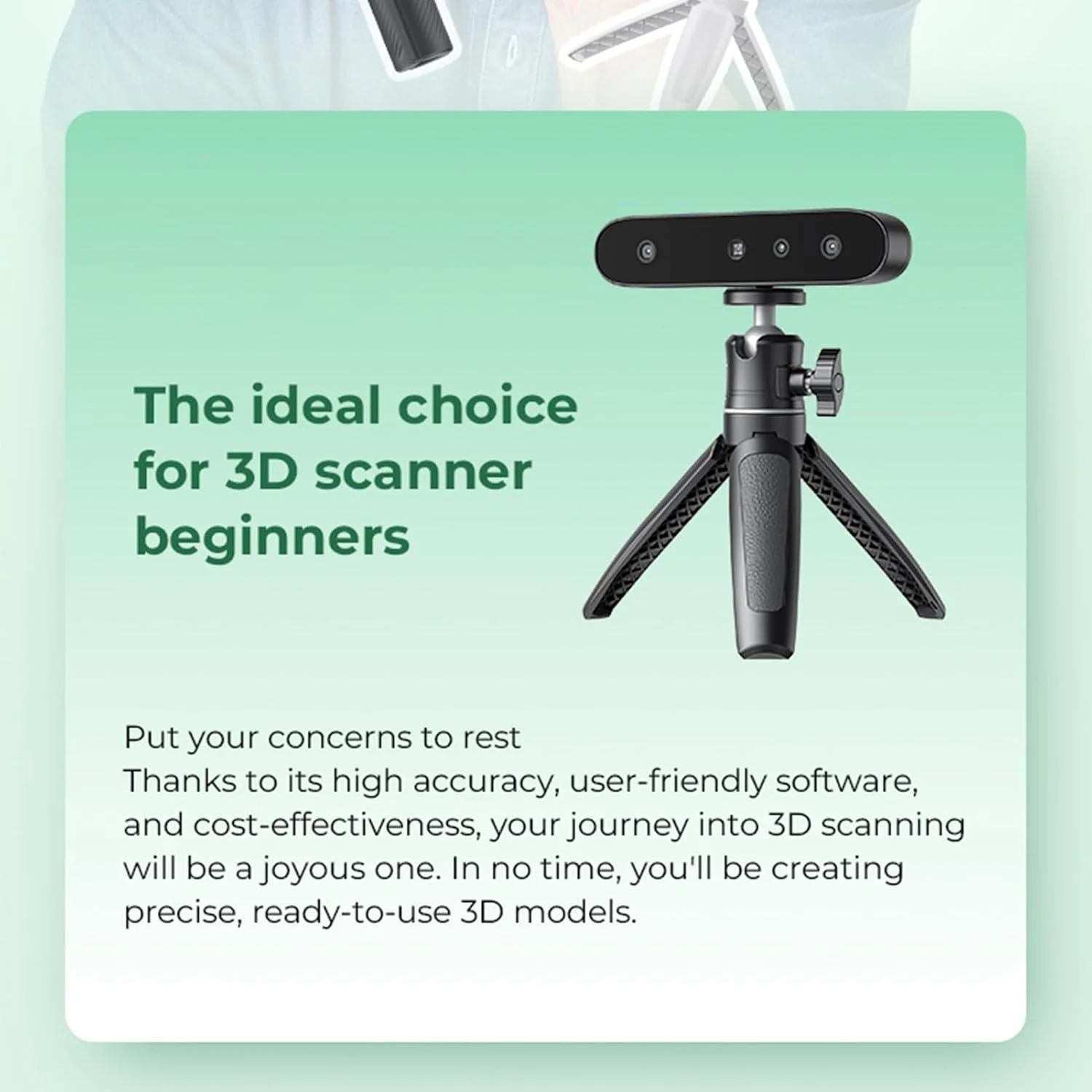 اسکنر سه بعدی، اسکنر دستی قابل حمل ضد لرزش با سرعت اسکن 30 فریم در ثانیه، دقت 0.1 میلی متر، تمام رنگی برای چاپ سه بعدی، پشتیبانی از ویندوز و سیستم عامل X اسکنر سه بعدی، اسکنر دستی قابل حمل ضد لرزش با سرعت اسکن 30 فریم در ثانیه، دقت 0.1 میلی متر، تمام رنگی برای چاپ سه بعدی، پشتیبانی از ویندوز و سیستم عامل X