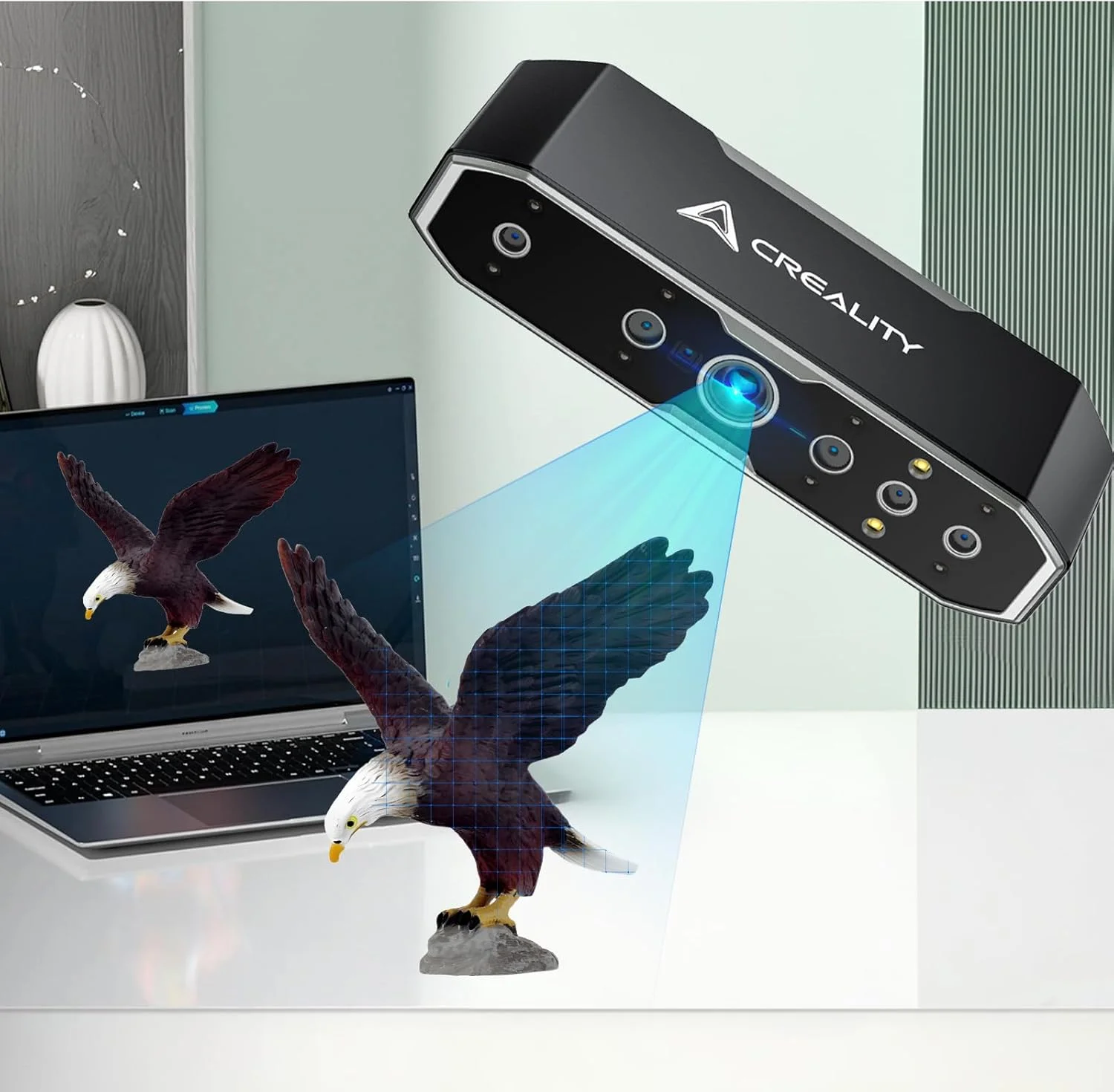 اسکنر سه بعدی Crealty CR-Scan Otter برای چاپ سه بعدی، پشتیبانی از اسکن مو و بدن، سرعت اسکن تا 20 فریم در ثانیه و دقت 0.02 میلی متر، اسکن با کیفیت بالا برای ویندوز و مک اسکنر سه بعدی Crealty CR-Scan Otter برای چاپ سه بعدی، پشتیبانی از اسکن مو و بدن، سرعت اسکن تا 20 فریم در ثانیه و دقت 0.02 میلی متر، اسکن با کیفیت بالا برای ویندوز و مک