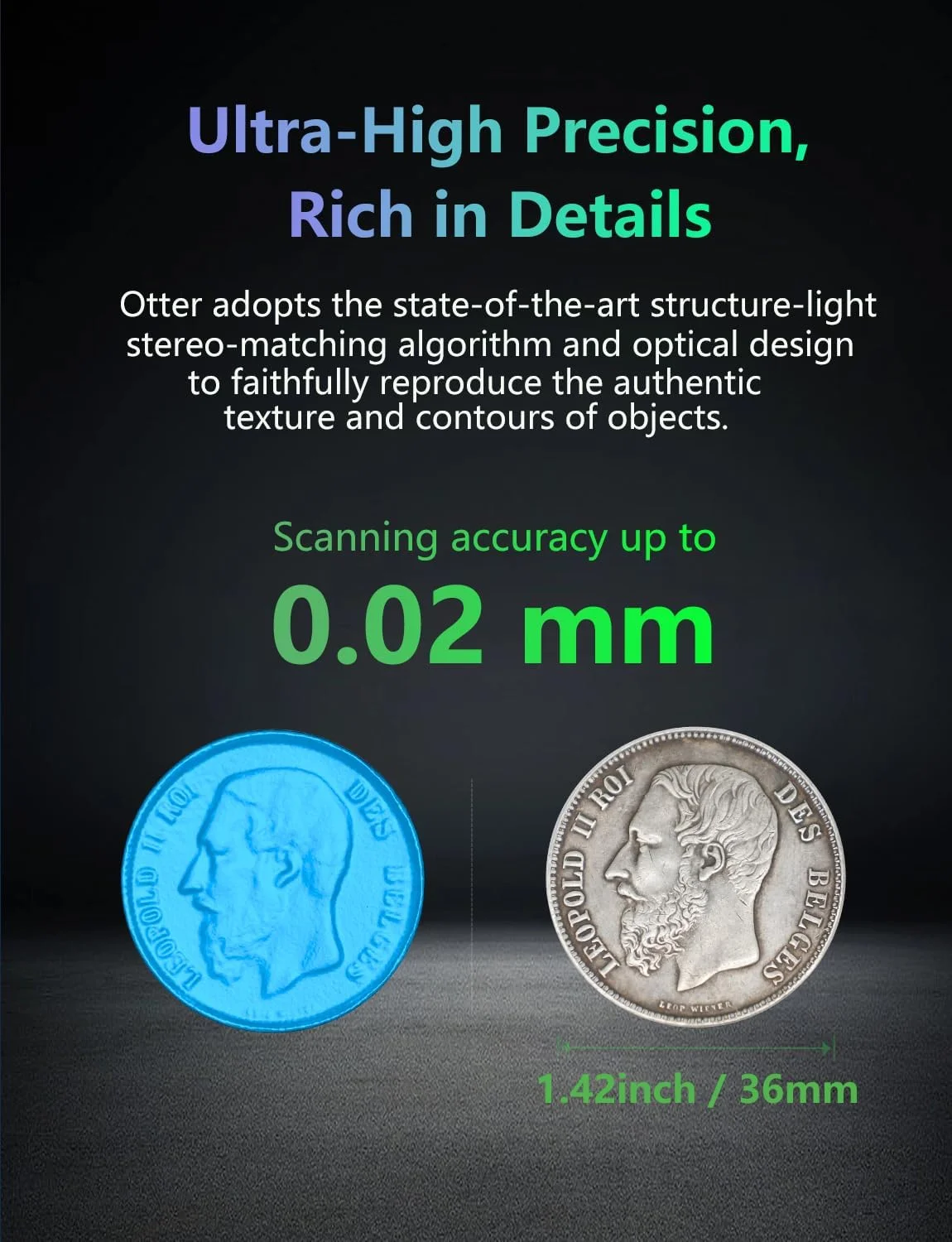 اسکنر سه بعدی Crealty CR-Scan Otter برای چاپ سه بعدی، پشتیبانی از اسکن مو و بدن، سرعت اسکن تا 20 فریم در ثانیه و دقت 0.02 میلی متر، اسکن با کیفیت بالا برای ویندوز و مک اسکنر سه بعدی Crealty CR-Scan Otter برای چاپ سه بعدی، پشتیبانی از اسکن مو و بدن، سرعت اسکن تا 20 فریم در ثانیه و دقت 0.02 میلی متر، اسکن با کیفیت بالا برای ویندوز و مک