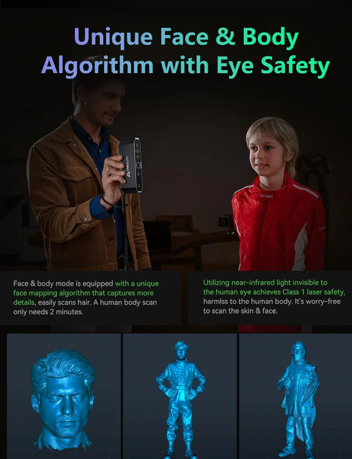 اسکنر سه بعدی Crealty CR-Scan Otter برای چاپ سه بعدی، پشتیبانی از اسکن مو و بدن، سرعت اسکن تا 20 فریم در ثانیه و دقت 0.02 میلی متر، اسکن با کیفیت بالا برای ویندوز و مک اسکنر سه بعدی Crealty CR-Scan Otter برای چاپ سه بعدی، پشتیبانی از اسکن مو و بدن، سرعت اسکن تا 20 فریم در ثانیه و دقت 0.02 میلی متر، اسکن با کیفیت بالا برای ویندوز و مک