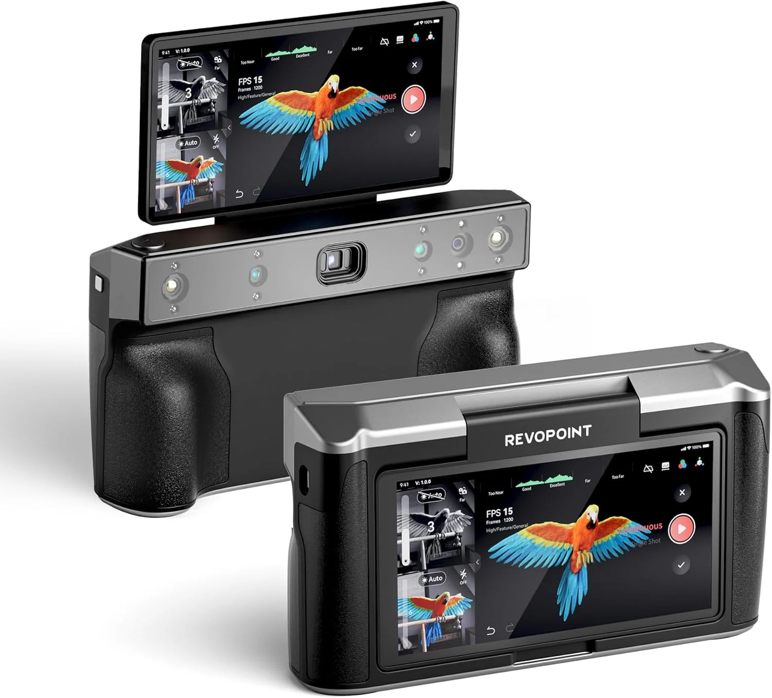 اسکنر سه بعدی Revopoint MIRACO برای چاپ سه بعدی دستی، اسکنر چاپگر سه بعدی بی سیم، دقت تا 0.03 میلی متر، اسکن تمام رنگی برای اشیاء کوچک تا بزرگ، تست QuickSurface 30 اسکنر سه بعدی Revopoint MIRACO برای چاپ سه بعدی دستی، اسکنر چاپگر سه بعدی بی سیم، دقت تا 0.03 میلی متر، اسکن تمام رنگی برای اشیاء کوچک تا بزرگ، تست QuickSurface 30