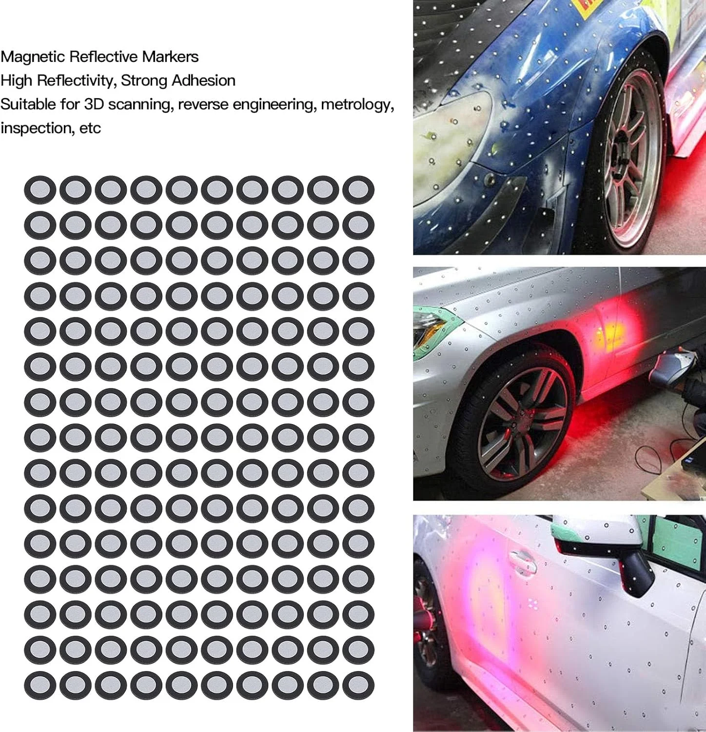 نشانگرهای اسکن سه بعدی فاباتر، 150 عدد نشانگر ردیابی نوری 6.0 میلی متری برای اسکنر سه بعدی صنعتی، نقاط ردیابی موقعیت یابی مغناطیسی نشانگرهای بازتابنده پراکنده (شناسه 6 میلی متر، OD 10 میلی متر) نشانگرهای اسکن سه بعدی فاباتر، 150 عدد نشانگر ردیابی نوری 6.0 میلی متری برای اسکنر سه بعدی صنعتی، نقاط ردیابی موقعیت یابی مغناطیسی نشانگرهای بازتابنده پراکنده (شناسه 6 میلی متر، OD 10 میلی متر)