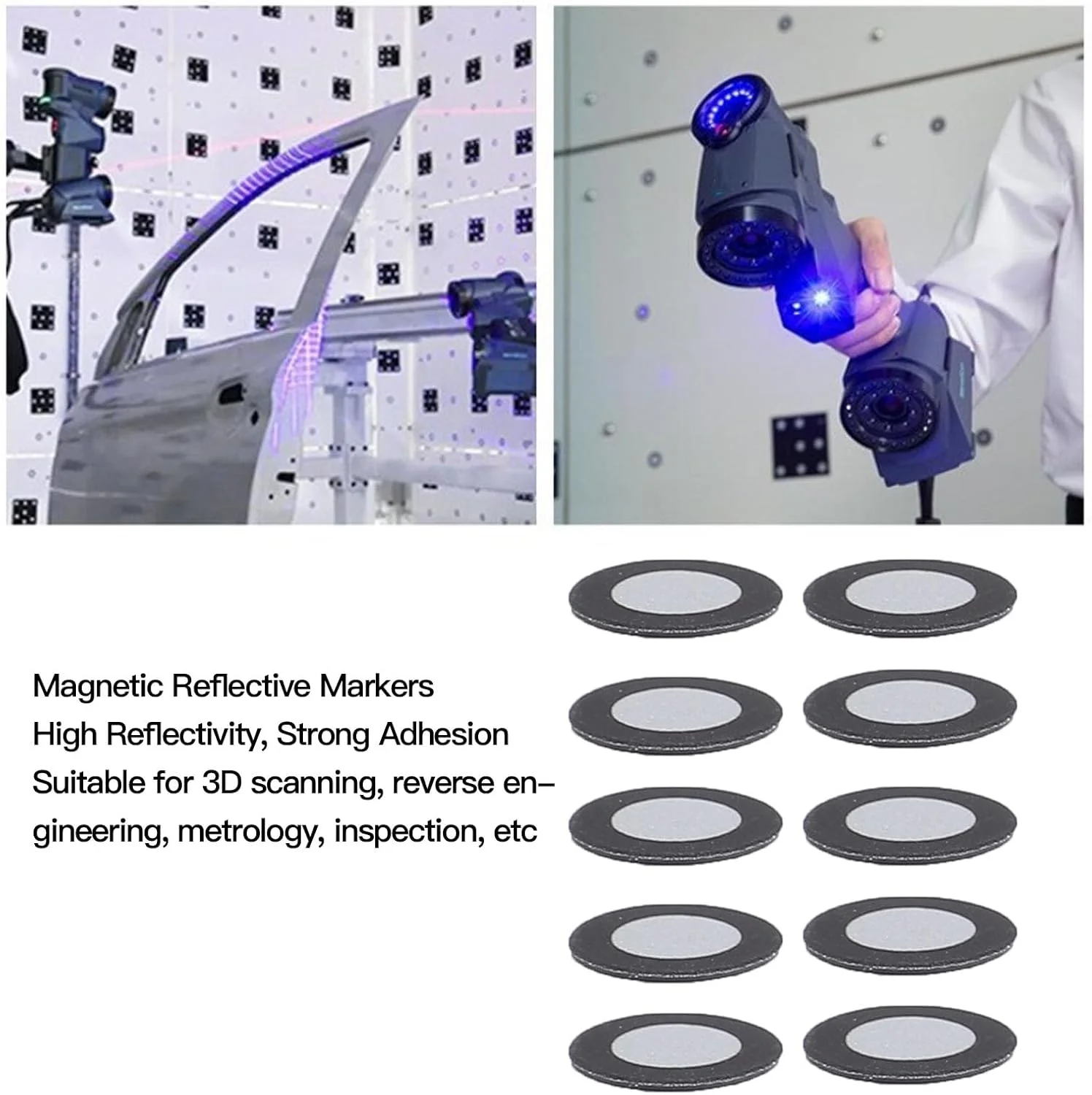 نشانگرهای اسکن سه بعدی فاباتر، 150 عدد نشانگر ردیابی نوری 6.0 میلی متری برای اسکنر سه بعدی صنعتی، نقاط ردیابی موقعیت یابی مغناطیسی نشانگرهای بازتابنده پراکنده (شناسه 6 میلی متر، OD 10 میلی متر) نشانگرهای اسکن سه بعدی فاباتر، 150 عدد نشانگر ردیابی نوری 6.0 میلی متری برای اسکنر سه بعدی صنعتی، نقاط ردیابی موقعیت یابی مغناطیسی نشانگرهای بازتابنده پراکنده (شناسه 6 میلی متر، OD 10 میلی متر)