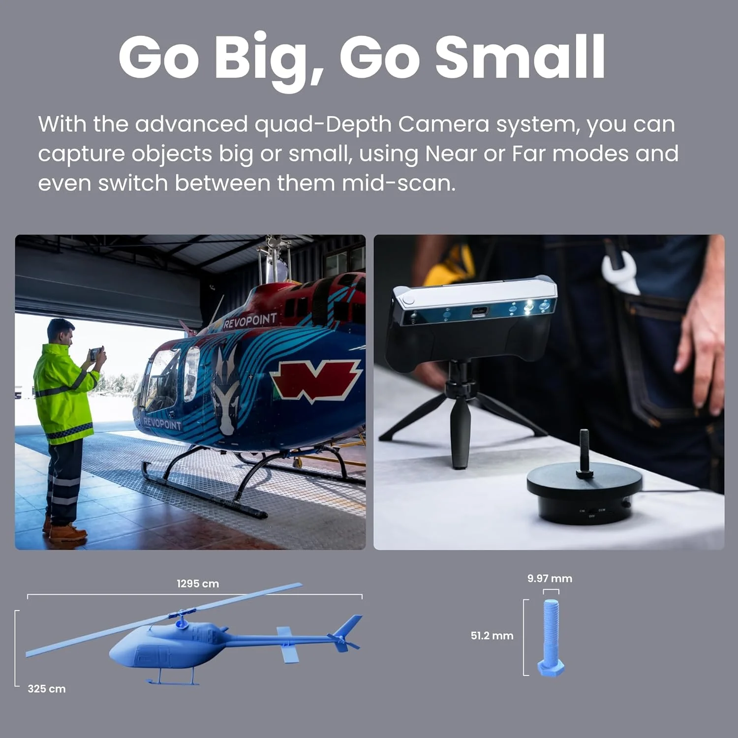 اسکنر سه بعدی Revopoint MIRACO برای چاپ سه بعدی دستی، اسکنر چاپگر سه بعدی بی سیم، دقت تا 0.03 میلی متر، اسکن تمام رنگی برای اشیاء کوچک تا بزرگ، تست QuickSurface 30 اسکنر سه بعدی Revopoint MIRACO برای چاپ سه بعدی دستی، اسکنر چاپگر سه بعدی بی سیم، دقت تا 0.03 میلی متر، اسکن تمام رنگی برای اشیاء کوچک تا بزرگ، تست QuickSurface 30