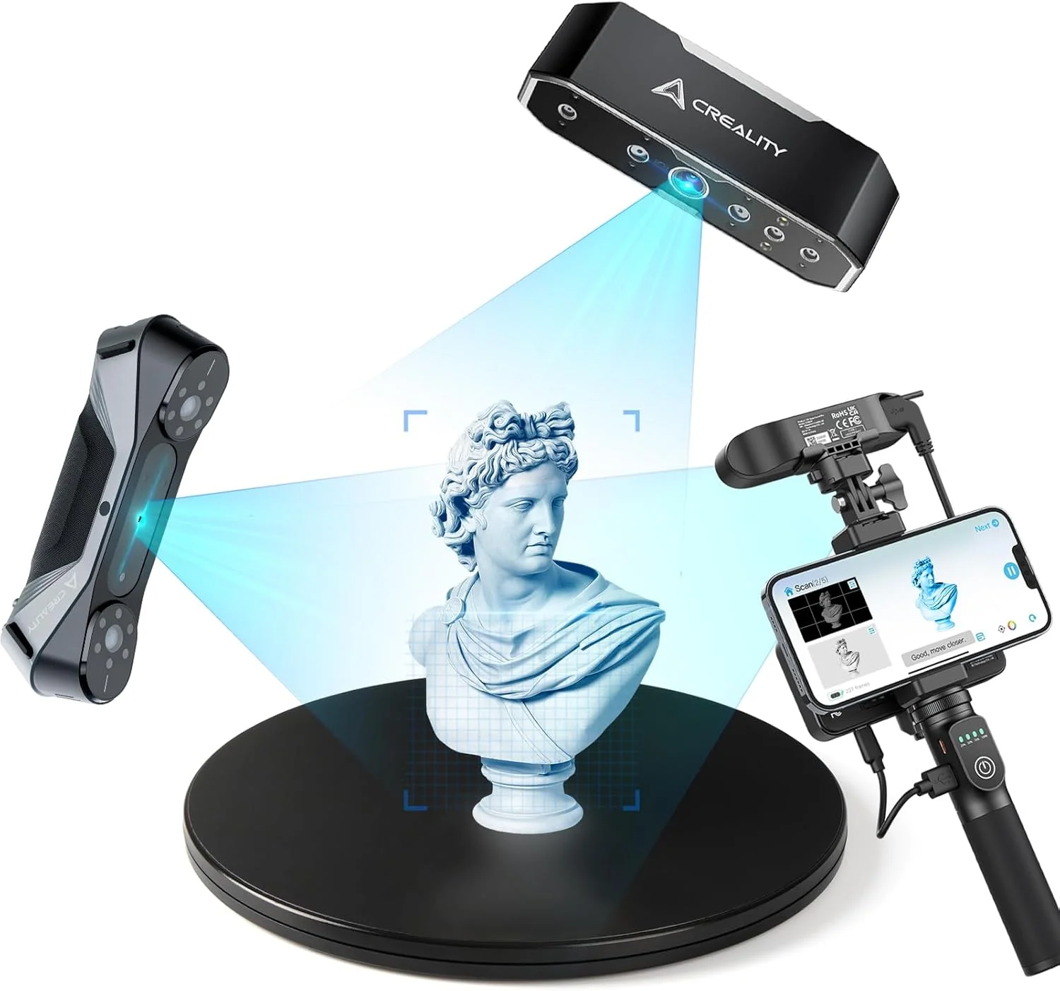 صفحه گردان Creality برای اسکنر سه بعدی، صفحه گردان تنبل سوزان، پلتفرم چرخان دستی 7.8 اینچ/0.46 پوند، پشتیبانی از بار تا 50 کیلوگرم برای مدل سه بعدی و اسکن سه بعدی صفحه گردان Creality برای اسکنر سه بعدی، صفحه گردان تنبل سوزان، پلتفرم چرخان دستی 7.8 اینچ/0.46 پوند، پشتیبانی از بار تا 50 کیلوگرم برای مدل سه بعدی و اسکن سه بعدی