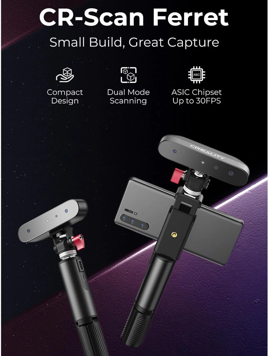 اسکنر سه بعدی با دقت بالای FKNFGTWO، دقت 0.1 میلیمتر و سرعت اسکن 30 فریم در ثانیه، اسکن دو حالته، صفحه گردان قابل حمل، اسکنر استریو رنگی سه بعدی پرتره اسکنر سه بعدی با دقت بالای FKNFGTWO، دقت 0.1 میلیمتر و سرعت اسکن 30 فریم در ثانیه، اسکن دو حالته، صفحه گردان قابل حمل، اسکنر استریو رنگی سه بعدی پرتره