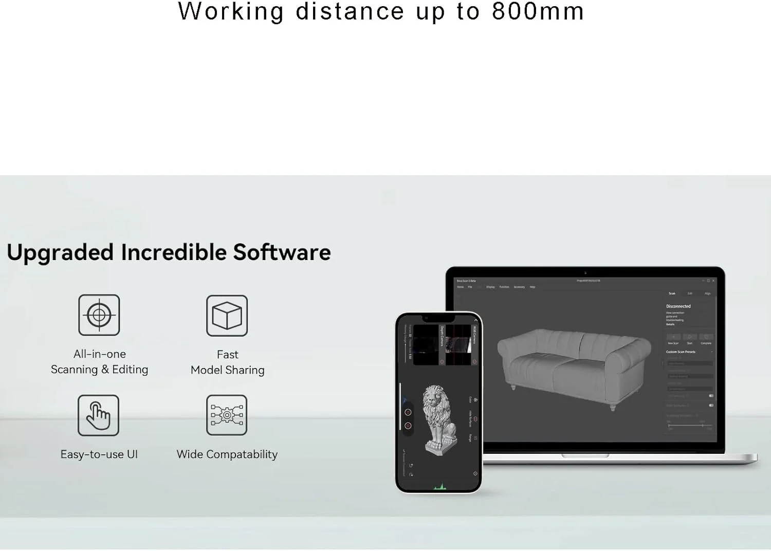 اسکنر سه بعدی مدل سازی بدن، اسکنر سه بعدی قابل حمل، دقت 0.1 میلی متر، محدوده اسکن رنگی سه بعدی: 360mm x 650mm @ 600mm با صفحه گردان بزرگ اسکنر سه بعدی مدل سازی بدن، اسکنر سه بعدی قابل حمل، دقت 0.1 میلی متر، محدوده اسکن رنگی سه بعدی: 360mm x 650mm @ 600mm با صفحه گردان بزرگ