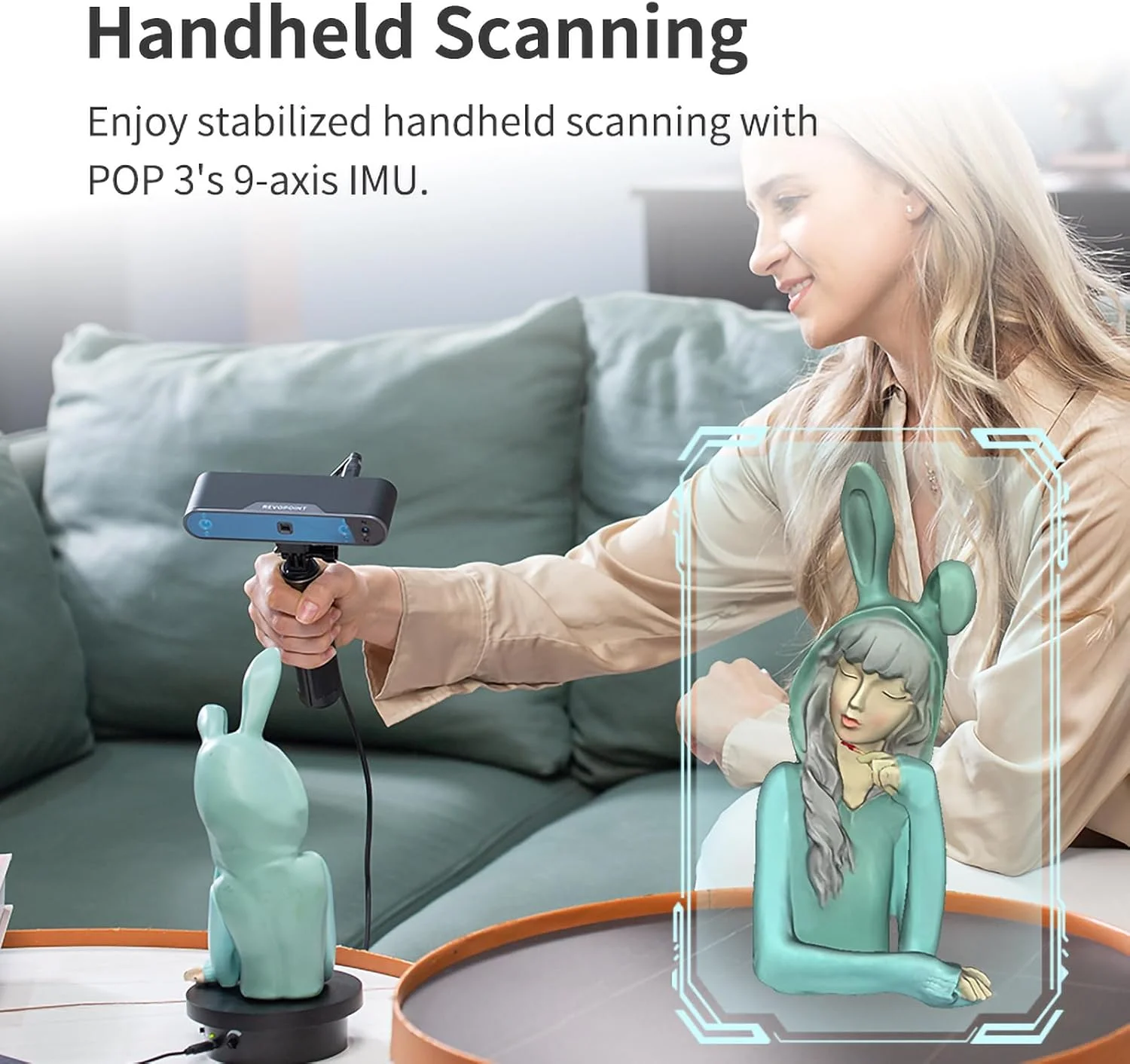 اسکنر سه بعدی قابل حمل FKNFGTWO با صفحه گردان دو محوره، دقت تک فریم: 0.05 میلی متر، سرعت اسکن 12 تا 18 فریم در ثانیه، کنترل دکمه لمسی اسکنر سه بعدی قابل حمل FKNFGTWO با صفحه گردان دو محوره، دقت تک فریم: 0.05 میلی متر، سرعت اسکن 12 تا 18 فریم در ثانیه، کنترل دکمه لمسی