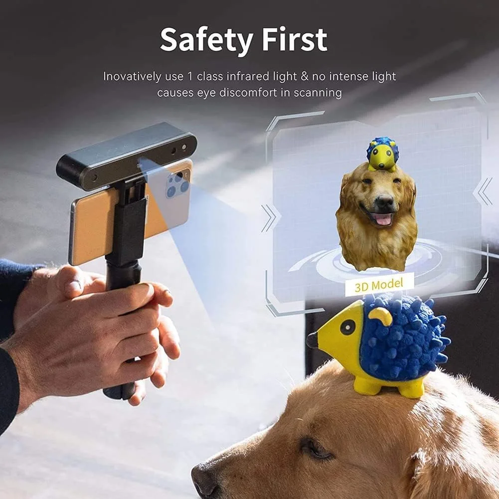 اسکنر سه بعدی دستی DISHENGZHEN با دقت 0.05 میلی متر، اسکنر سه بعدی قابل حمل برای چاپ سه بعدی رنگی، سرعت اسکن 10 فریم در ثانیه، پشتیبانی از موبایل و لپ تاپ با صفحه گردان دو محوره، اسکن صورت و بدن اسکنر سه بعدی دستی DISHENGZHEN با دقت 0.05 میلی متر، اسکنر سه بعدی قابل حمل برای چاپ سه بعدی رنگی، سرعت اسکن 10 فریم در ثانیه، پشتیبانی از موبایل و لپ تاپ با صفحه گردان دو محوره، اسکن صورت و بدن