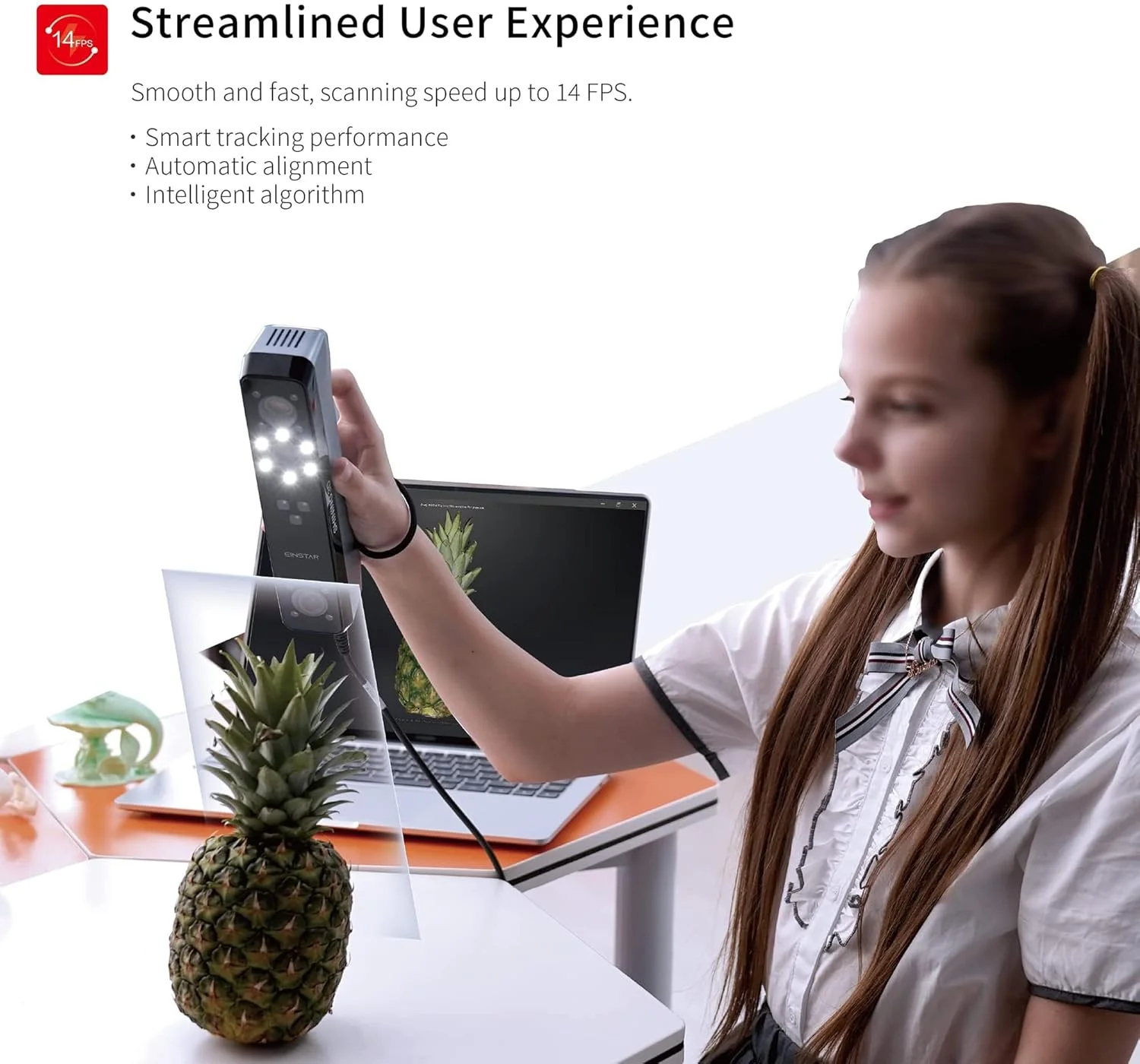 اسکنر سه بعدی دستی با دوربین رنگی RGB، اسکنر نور ساختاریافته مادون قرمز برای پرینتر سه بعدی، رزولوشن 0.1 میلی متر، سرعت اسکن 14 فریم بر ثانیه، جمع آوری داده ها، پشتیبانی از اسکن مو و بدن اسکنر سه بعدی دستی با دوربین رنگی RGB، اسکنر نور ساختاریافته مادون قرمز برای پرینتر سه بعدی، رزولوشن 0.1 میلی متر، سرعت اسکن 14 فریم بر ثانیه، جمع آوری داده ها، پشتیبانی از اسکن مو و بدن