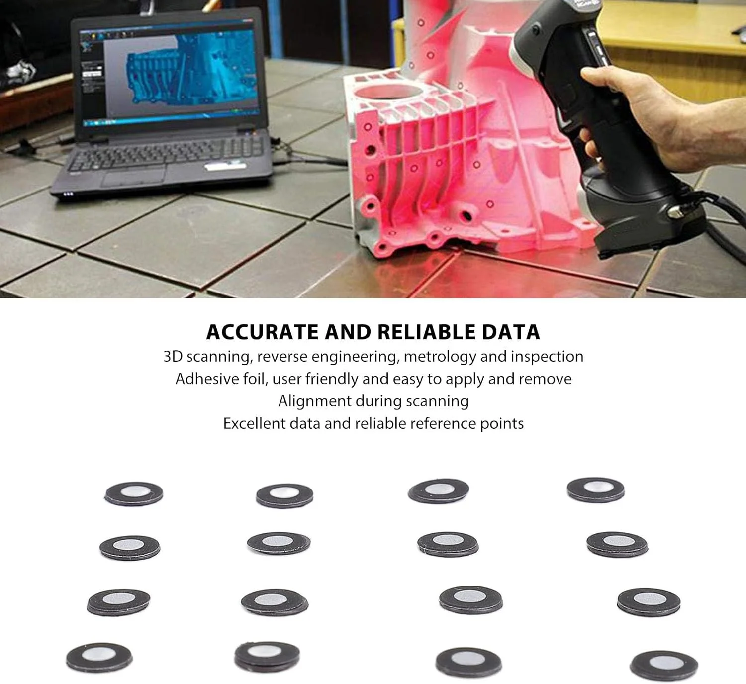 150 عدد نشانگر اسکن سه بعدی، شناسه داخلی 3 میلی متر، شناسه خارجی 6 میلی متر، نشانگرهای بازتابنده اسکن سه بعدی، نقاط ردیابی اسکن سه بعدی بازتابنده برای اسکنر سه بعدی 150 عدد نشانگر اسکن سه بعدی، شناسه داخلی 3 میلی متر، شناسه خارجی 6 میلی متر، نشانگرهای بازتابنده اسکن سه بعدی، نقاط ردیابی اسکن سه بعدی بازتابنده برای اسکنر سه بعدی