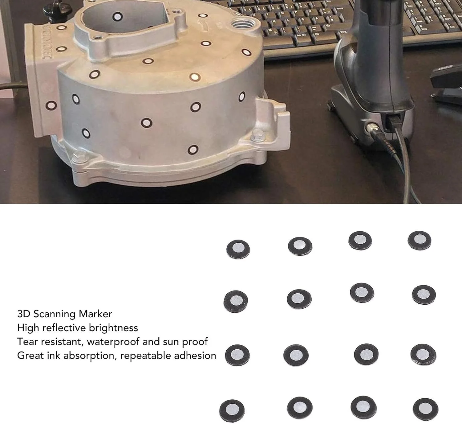150 عدد نشانگر اسکن سه بعدی، شناسه داخلی 3 میلی متر، شناسه خارجی 6 میلی متر، نشانگرهای بازتابنده اسکن سه بعدی، نقاط ردیابی اسکن سه بعدی بازتابنده برای اسکنر سه بعدی 150 عدد نشانگر اسکن سه بعدی، شناسه داخلی 3 میلی متر، شناسه خارجی 6 میلی متر، نشانگرهای بازتابنده اسکن سه بعدی، نقاط ردیابی اسکن سه بعدی بازتابنده برای اسکنر سه بعدی