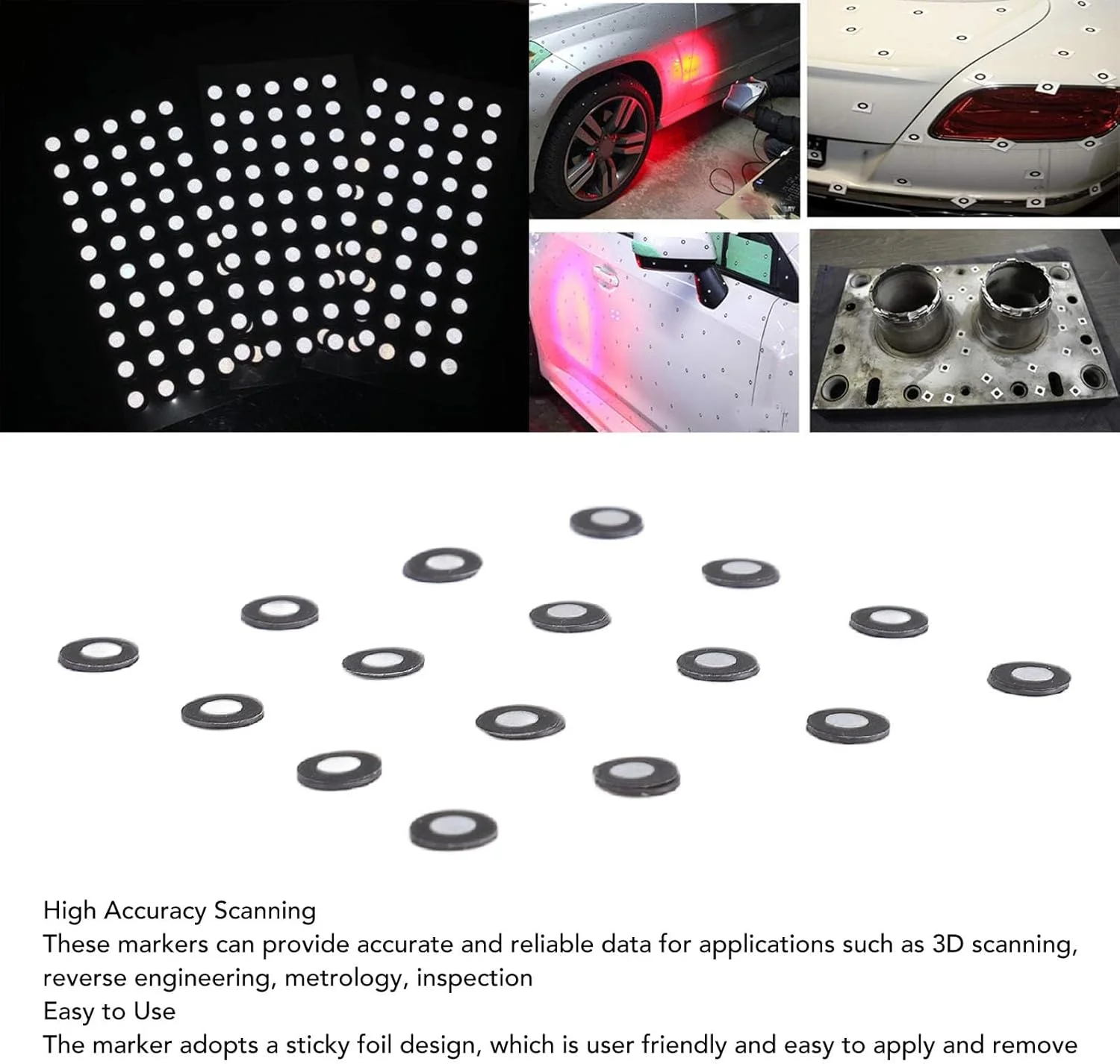 150 عدد نشانگر اسکن سه بعدی، شناسه داخلی 3 میلی متر، شناسه خارجی 6 میلی متر، نشانگرهای بازتابنده اسکن سه بعدی، نقاط ردیابی اسکن سه بعدی بازتابنده برای اسکنر سه بعدی 150 عدد نشانگر اسکن سه بعدی، شناسه داخلی 3 میلی متر، شناسه خارجی 6 میلی متر، نشانگرهای بازتابنده اسکن سه بعدی، نقاط ردیابی اسکن سه بعدی بازتابنده برای اسکنر سه بعدی