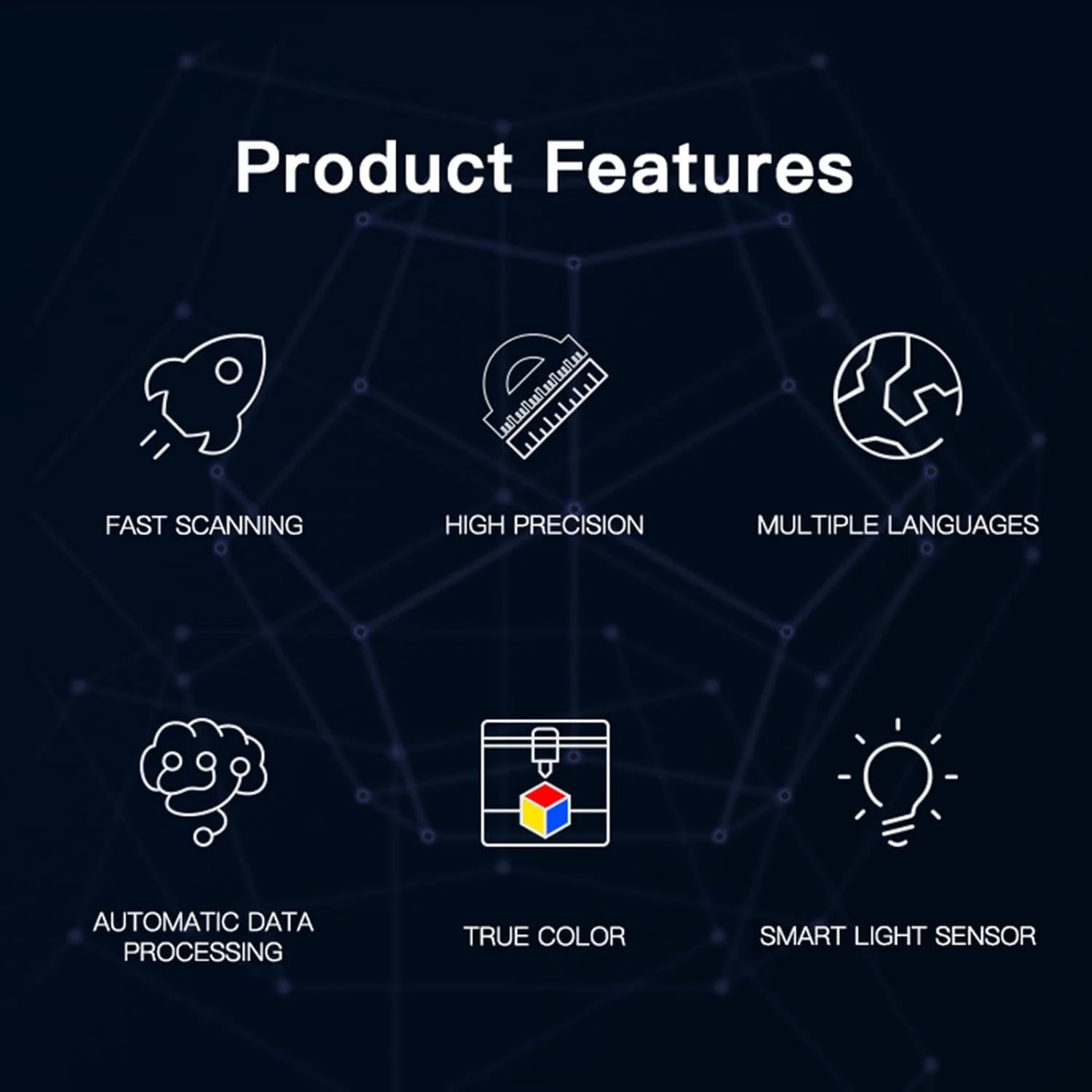 اسکنر سه بعدی قابل حمل Fawoonu CR-SCAN 01، حالت اسکن دستی/خودکار، اسکنر مدل سازی سه بعدی با دقت بالا 0.1 میلی متر، خروجی OBJ/STL برای چاپ سه بعدی، طراحی مدل سازی صنعتی