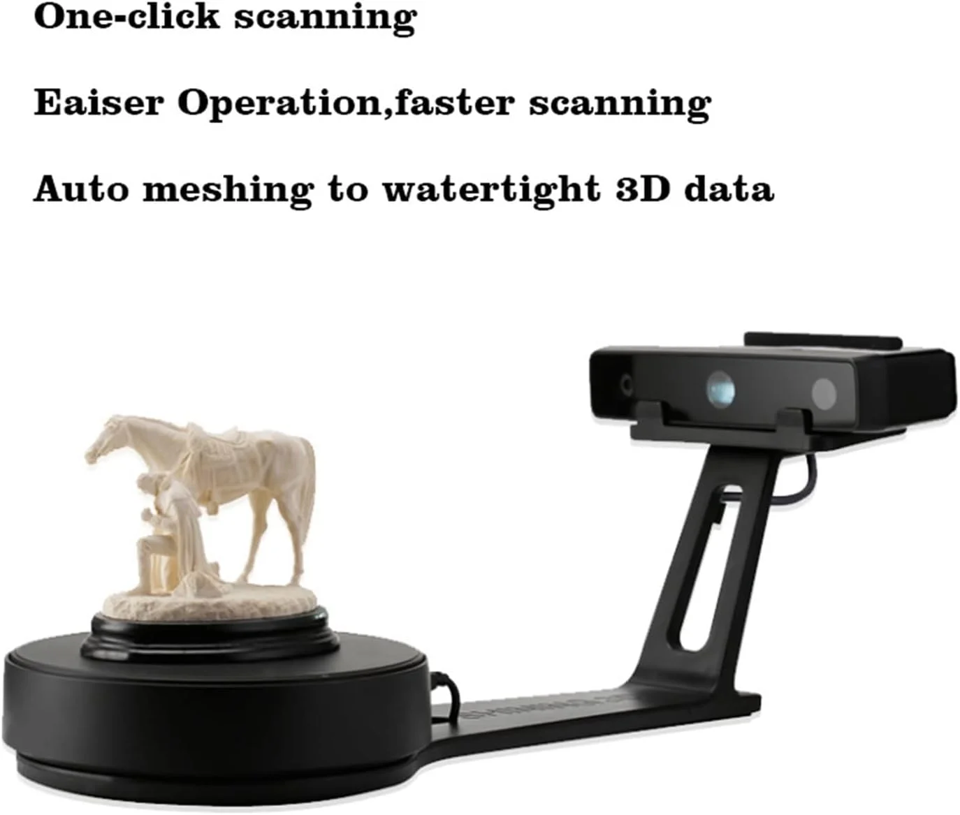 لوازم جانبی اسکنر سه بعدی AJWYSOI، اسکنر سه بعدی رومیزی نور سفید، اسکن با یک کلیک، آسان و سریع، حالت اسکن ثابت/خودکار، دقت 0.1 میلی متر، سرعت اسکن 8 ثانیه برای چاپگرهای سه بعدی