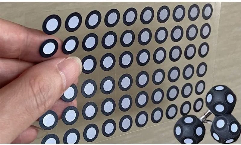 نشانگرهای اسکنر سه بعدی PEHUB، 1000 نقطه علامت گذاری، تجهیزات مهندسی اسکن سه بعدی، نقطه یابی اسکنر سه بعدی دستی، اندازه گیری موقعیت، 6 داخلی و 10 خارجی