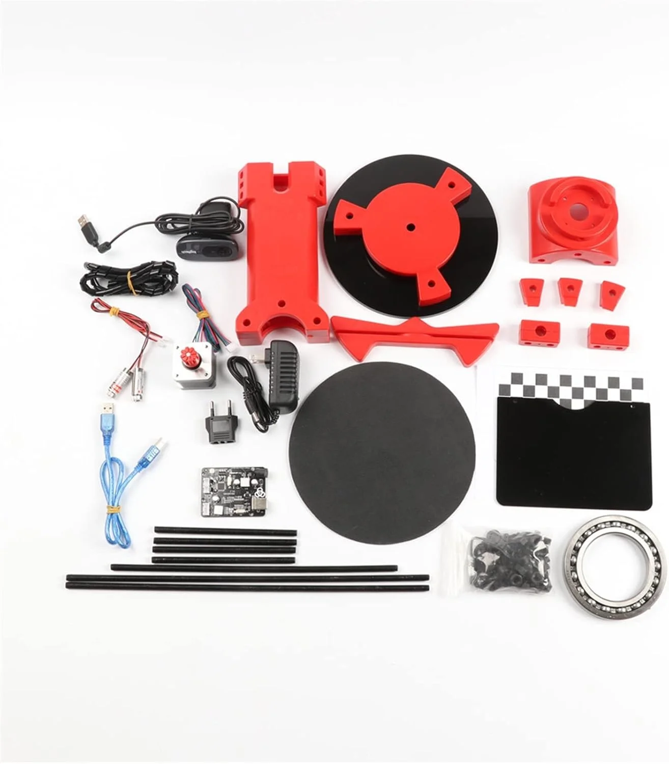 LZFuiop مینی اسکنر سه بعدی، کیت DIY اسکنر سه بعدی، پلاستیک قالب گیری تزریقی قرمز وب کم اسکنر سه بعدی متن باز برای پرینتر سه بعدی مدل سازی اسکن LZFuiop مینی اسکنر سه بعدی، کیت DIY اسکنر سه بعدی، پلاستیک قالب گیری تزریقی قرمز وب کم اسکنر سه بعدی متن باز برای پرینتر سه بعدی مدل سازی اسکن