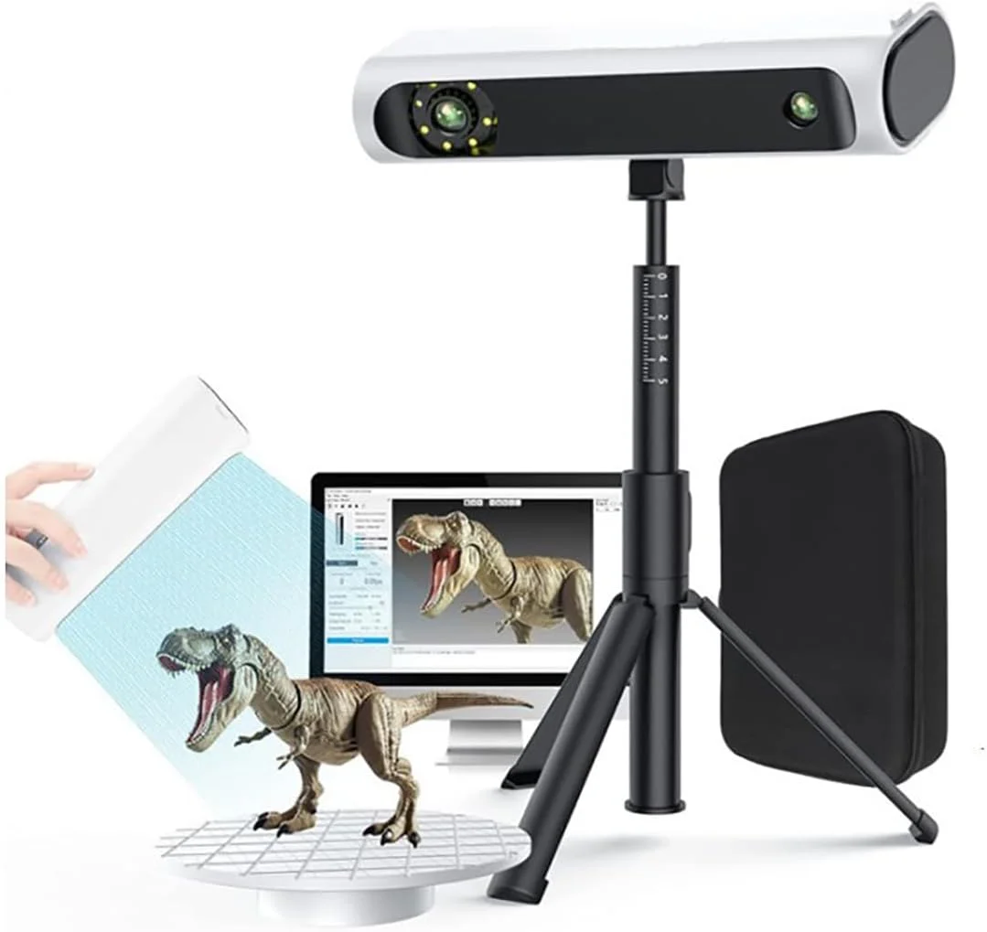 اسکنر سه بعدی ارتقا یافته [2023] دستی برای چاپ سه بعدی، اسکنر مدل سه بعدی با دقت 0.1 میلی متر و سرعت اسکن 10 فریم در ثانیه، اسکن سه بعدی تمام رنگی برای هنر و طراحی