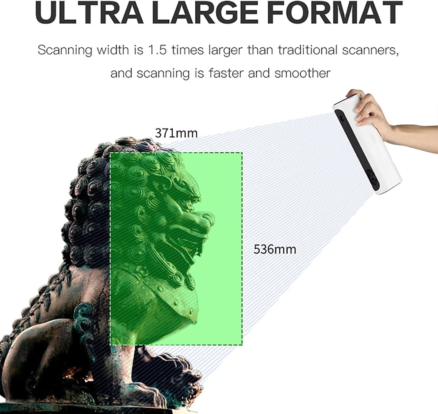 اسکنر سه بعدی ارتقا یافته [2023] دستی برای چاپ سه بعدی، اسکنر مدل سه بعدی با دقت 0.1 میلی متر و سرعت اسکن 10 فریم در ثانیه، اسکن سه بعدی تمام رنگی برای هنر و طراحی