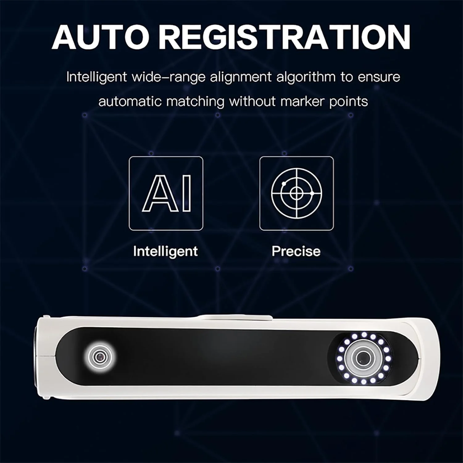 اسکنر سه بعدی ارتقا یافته [2023] دستی برای چاپ سه بعدی، اسکنر مدل سه بعدی با دقت 0.1 میلی متر و سرعت اسکن 10 فریم در ثانیه، اسکن سه بعدی تمام رنگی برای هنر و طراحی