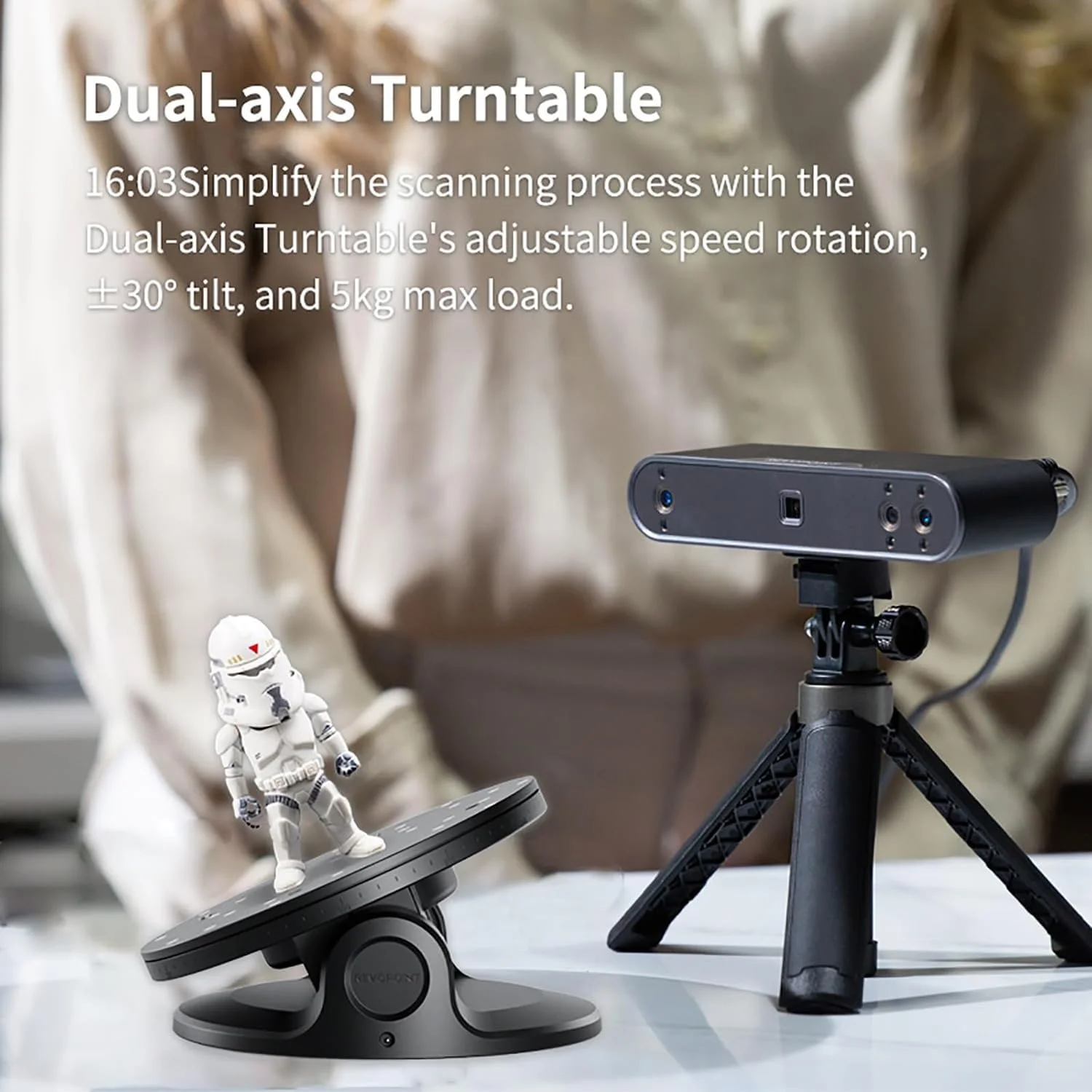 اسکنر سه بعدی دستی برای پرینت سه بعدی، اسکنر مدل سه بعدی با دقت 0.05 میلی متر و سرعت اسکن 18 فریم در ثانیه، اسکن سه بعدی تمام رنگی برای هنر و طراحی، پاسخگوی نیازهای اسکن شما