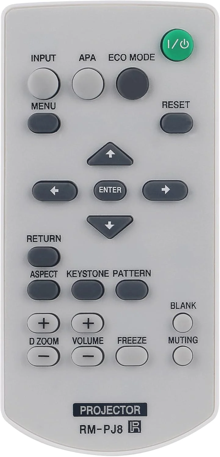 ریموت کنترل جایگزین RM-PJ8 RM-PJ8CN مناسب برای پروژکتور سونی مدل های VPL-CH350 VPL-EX245 VPL-EW225 VPL-SW620 VPL-CH353 VPL-EX246 VPL-EW226 VPL-SW620C VPL-CH355 VPL-EX255 VPL-EW235 VPL-SW630 VPL-EX271 VPL-EW245 ریموت کنترل جایگزین RM-PJ8 RM-PJ8CN مناسب برای پروژکتور سونی مدل های VPL-CH350 VPL-EX245 VPL-EW225 VPL-SW620 VPL-CH353 VPL-EX246 VPL-EW226 VPL-SW620C VPL-CH355 VPL-EX255 VPL-EW235 VPL-SW630 VPL-EX271 VPL-EW245